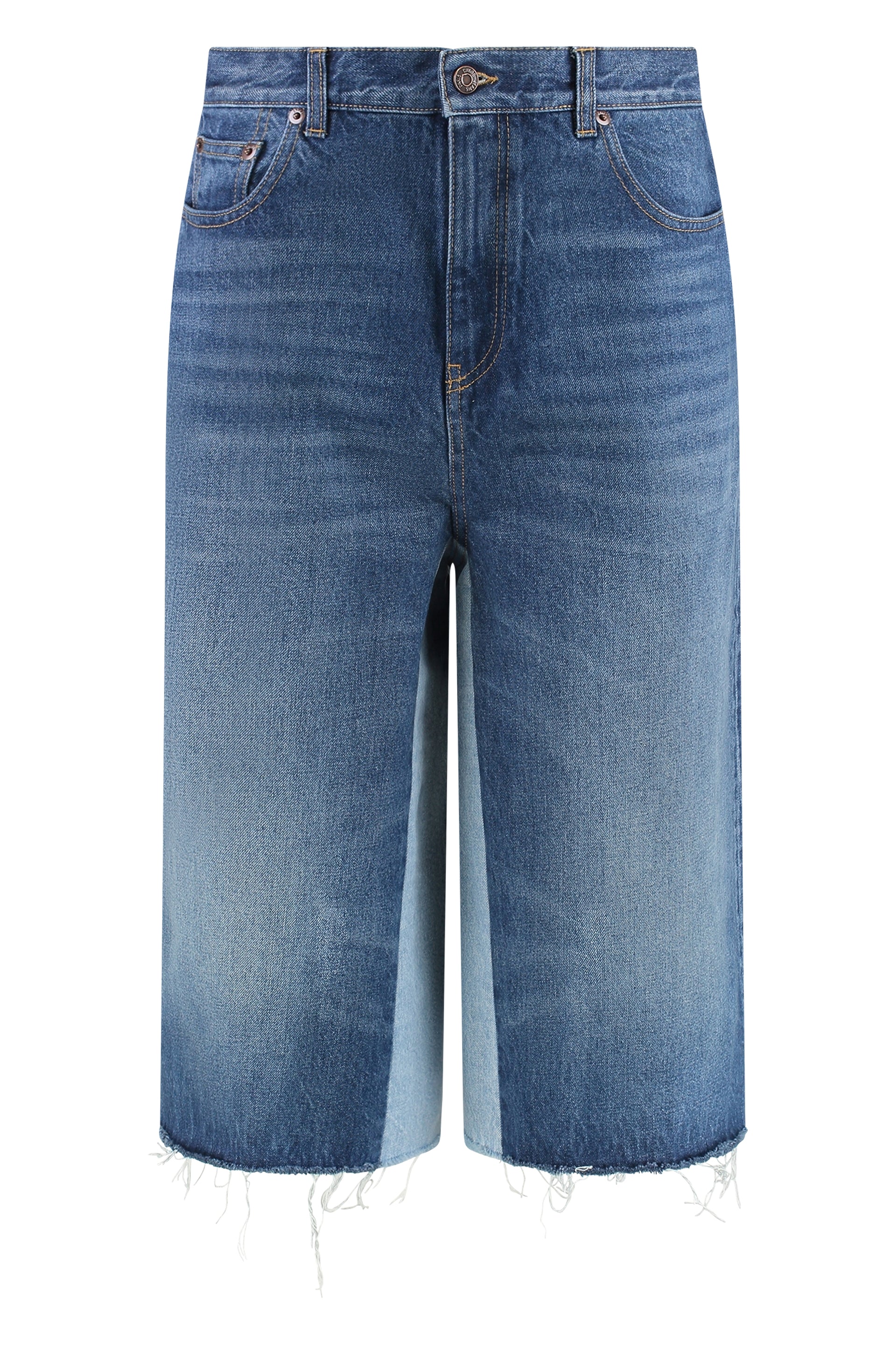 Denim bermuda shorts