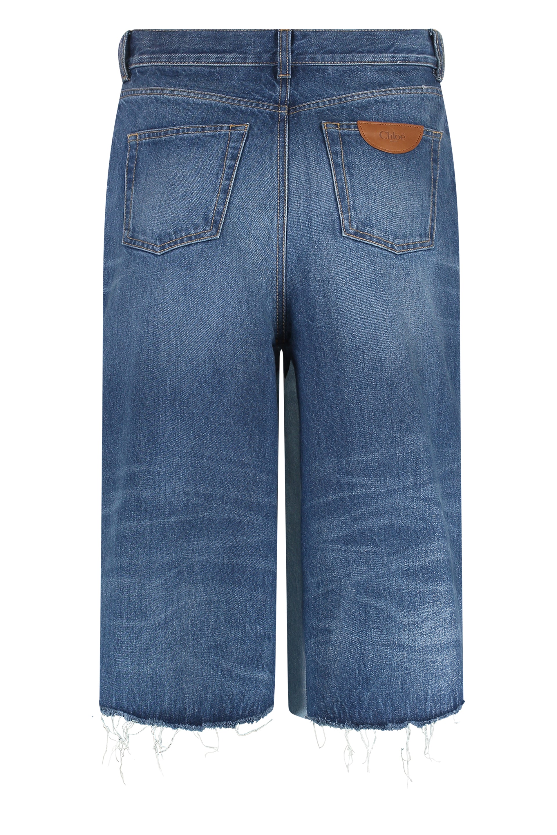 Denim bermuda shorts