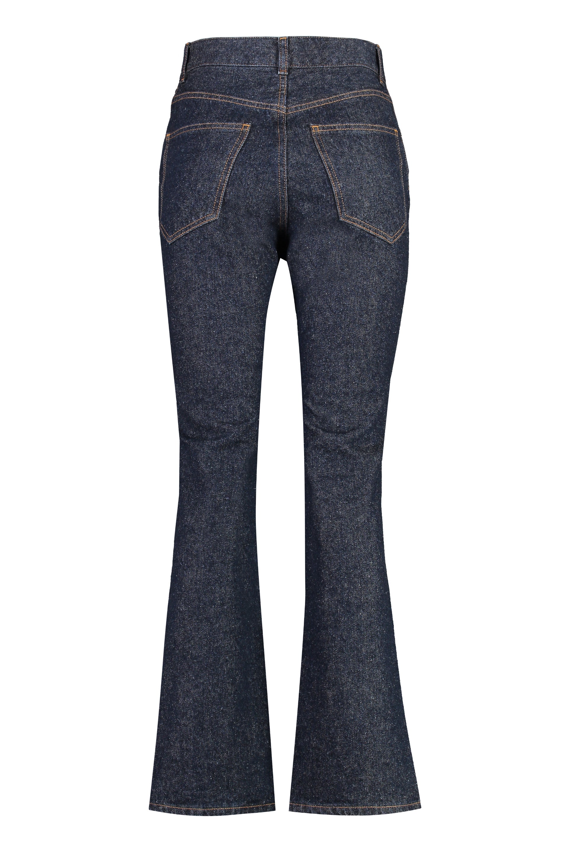 High-rise flared jeans