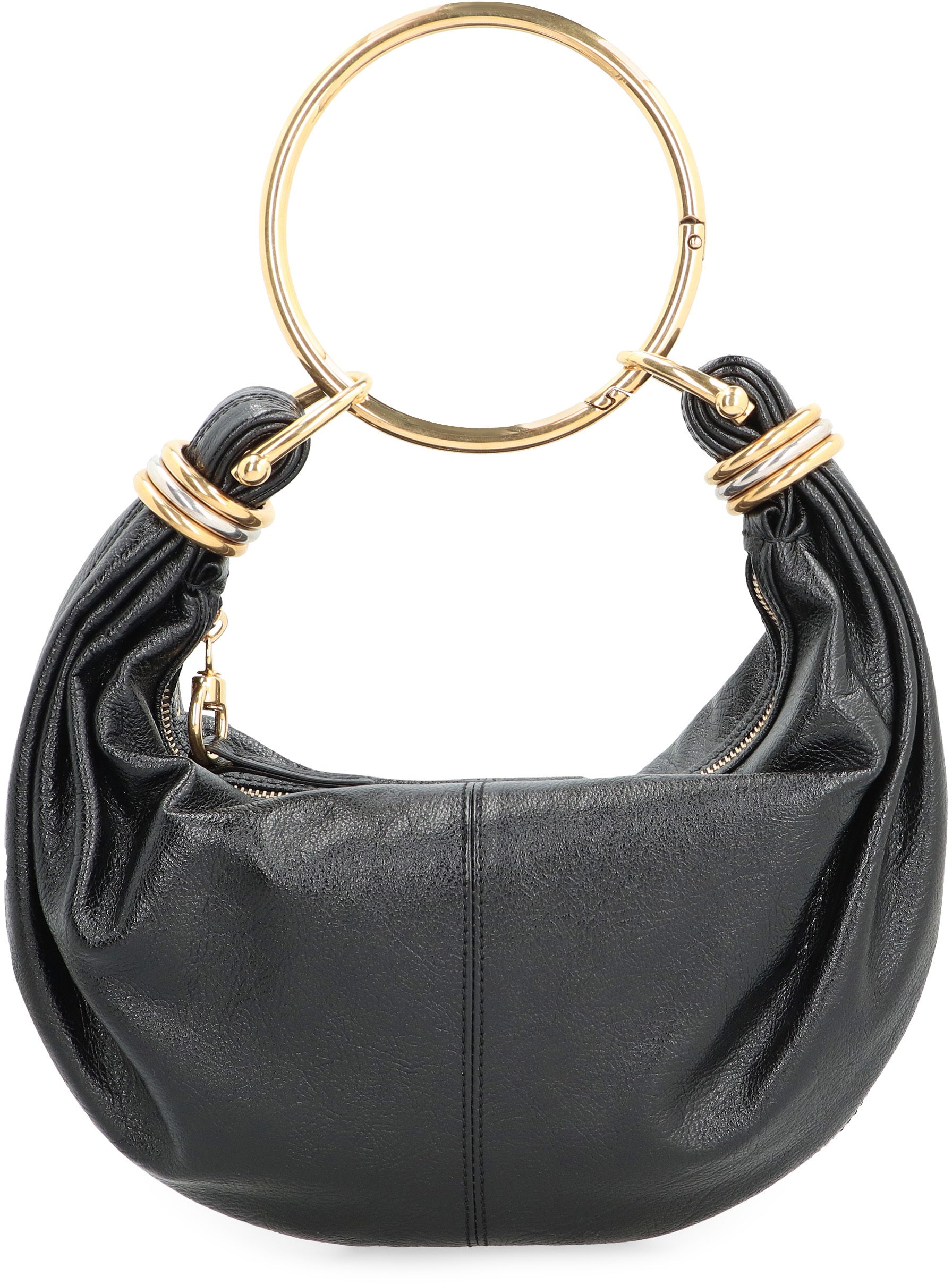 Bracelet leather hobo-bag