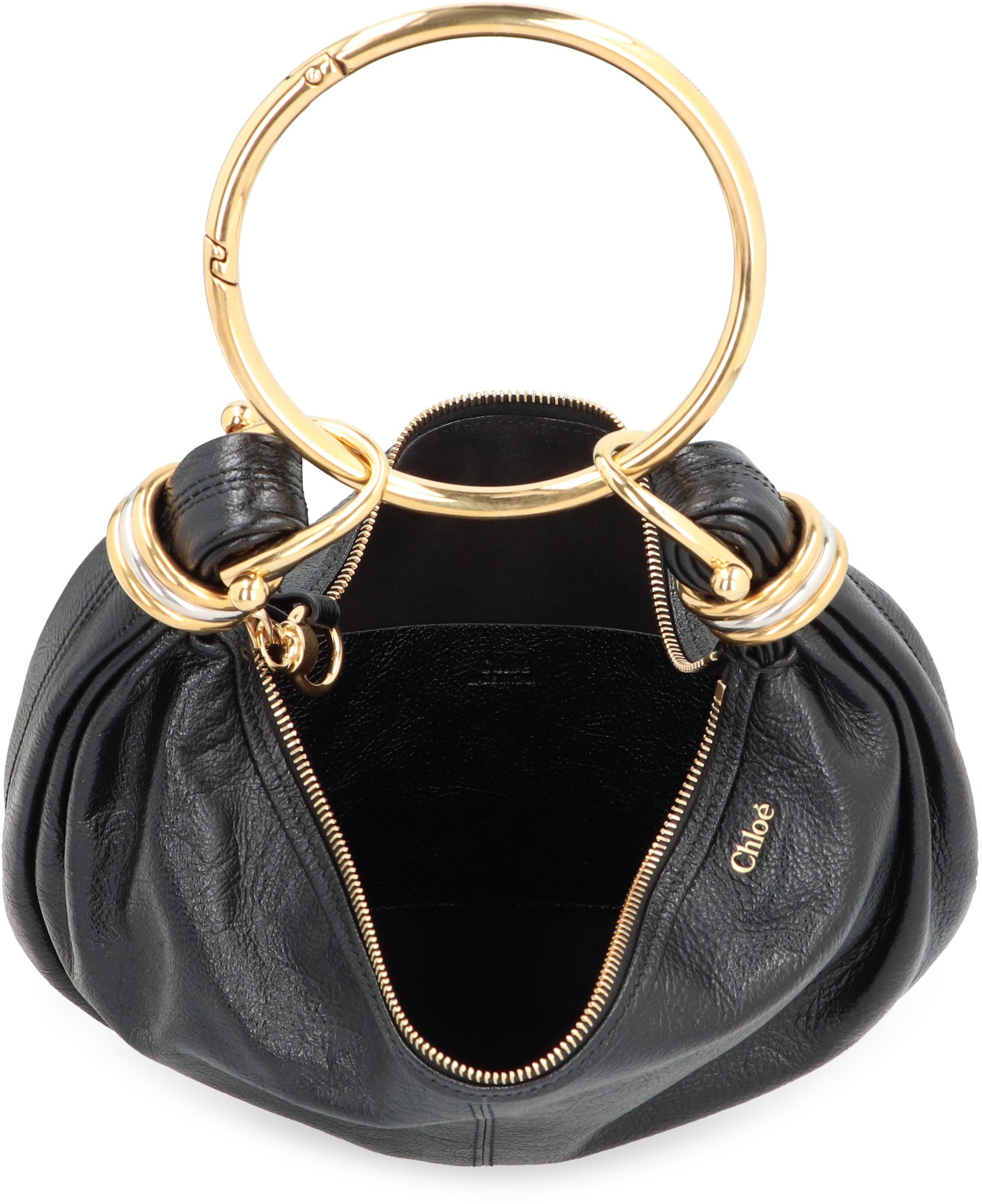 Bracelet leather hobo-bag