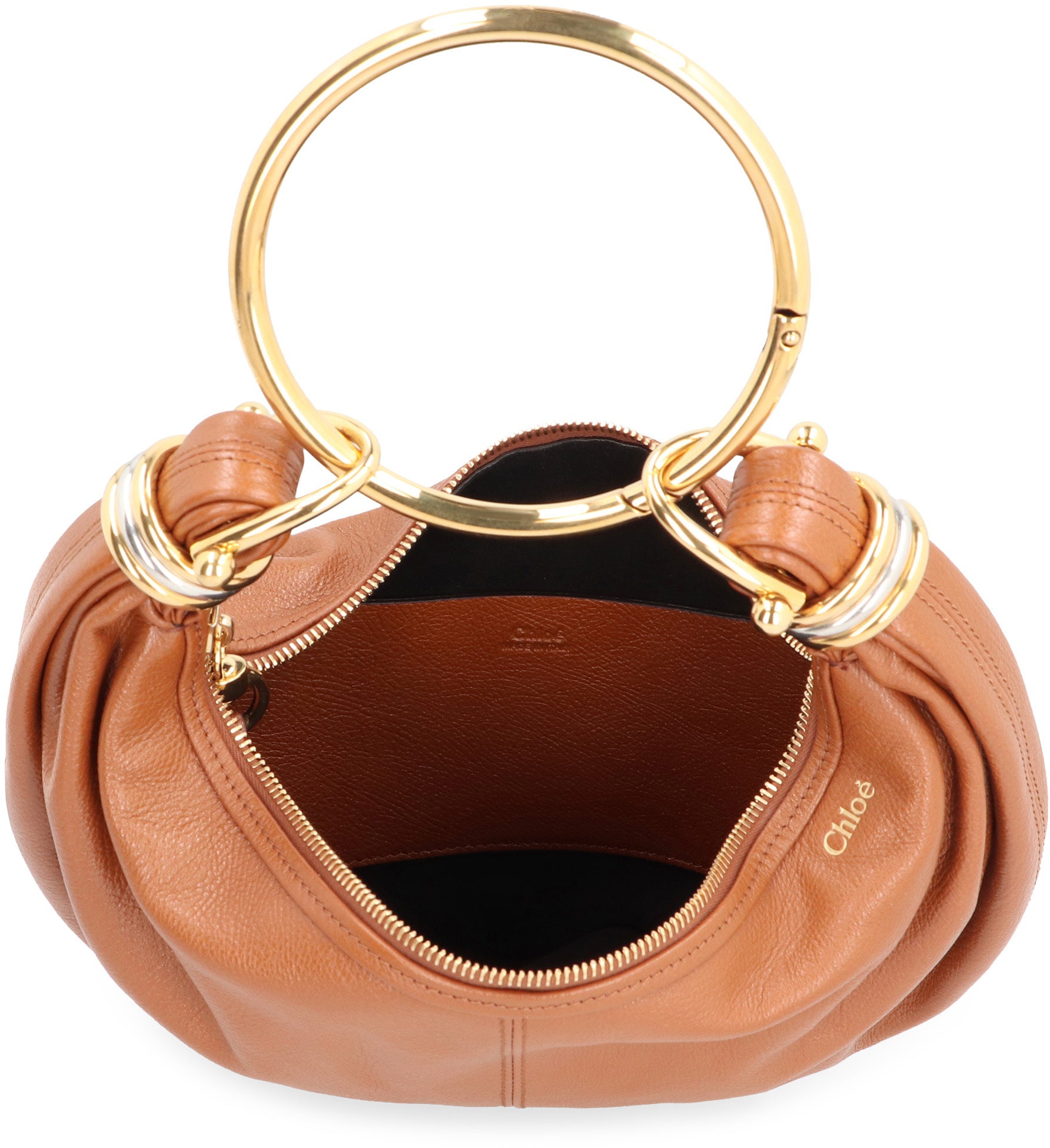 Bracelet leather hobo-bag