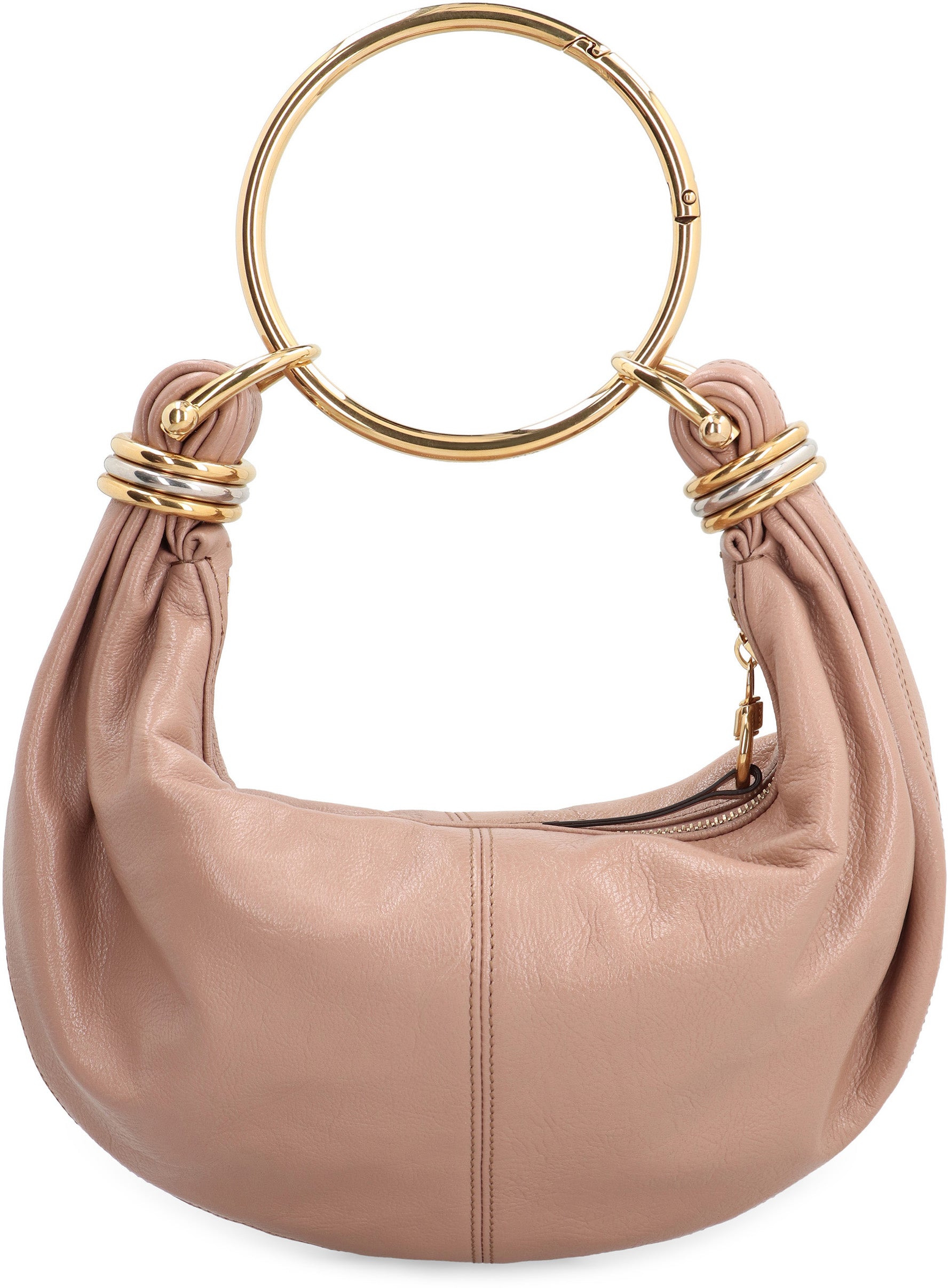 Bracelet leather hobo-bag