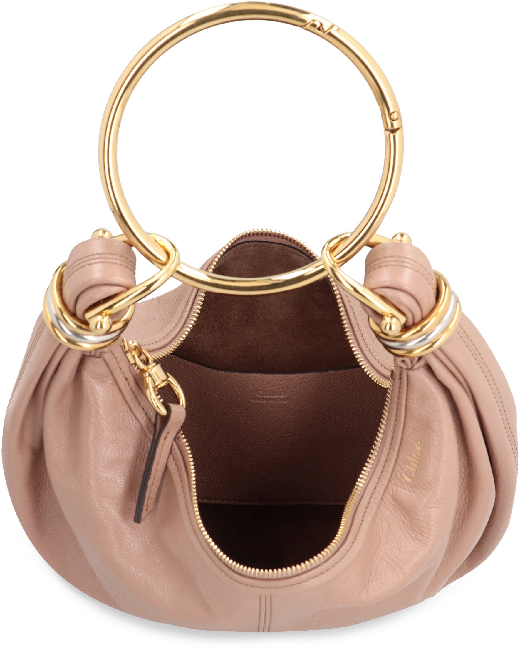 Bracelet leather hobo-bag