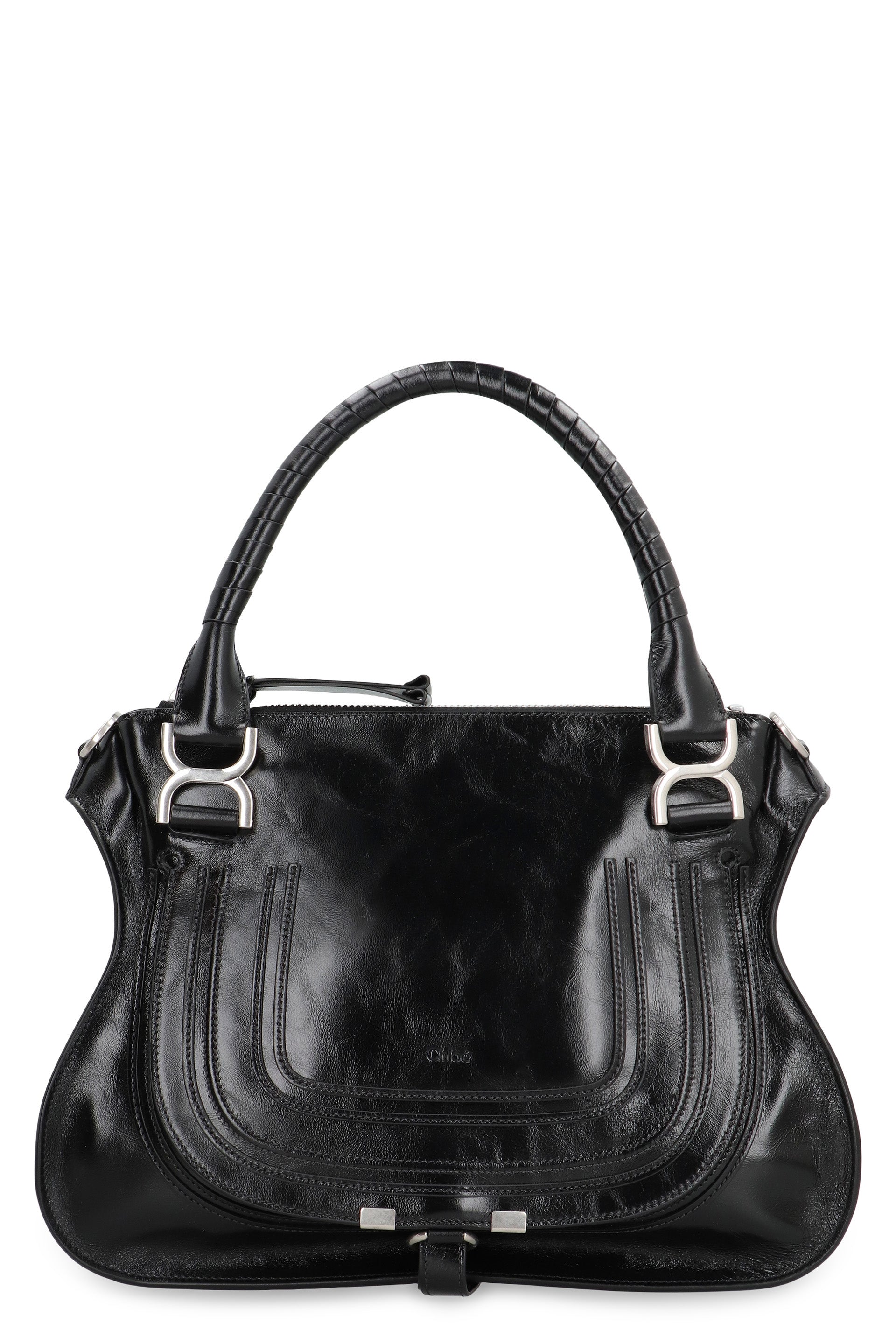 Marcie handbag in shiny leather