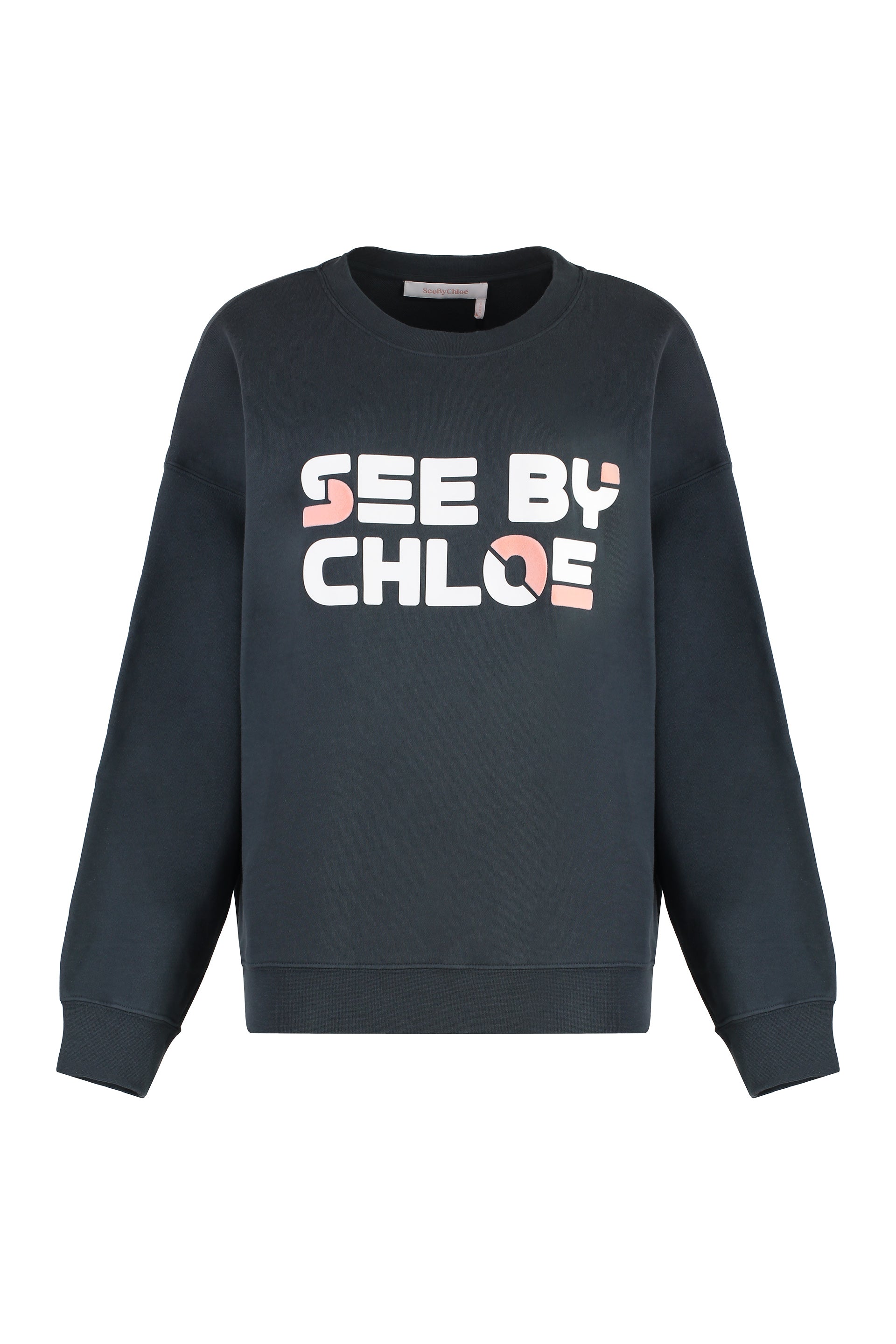 Cotton crew-neck sweatshirt