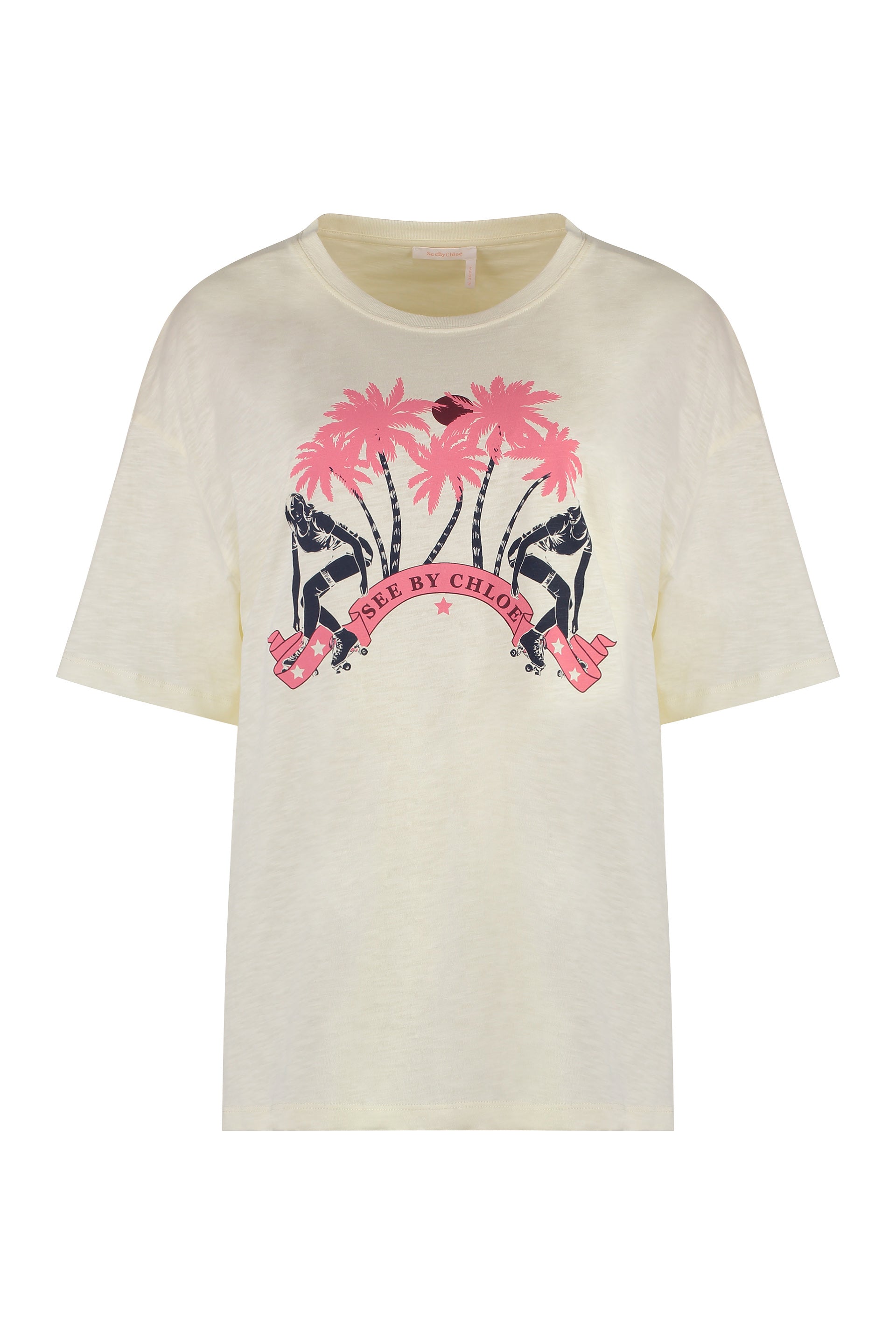 Printed cotton T-shirt