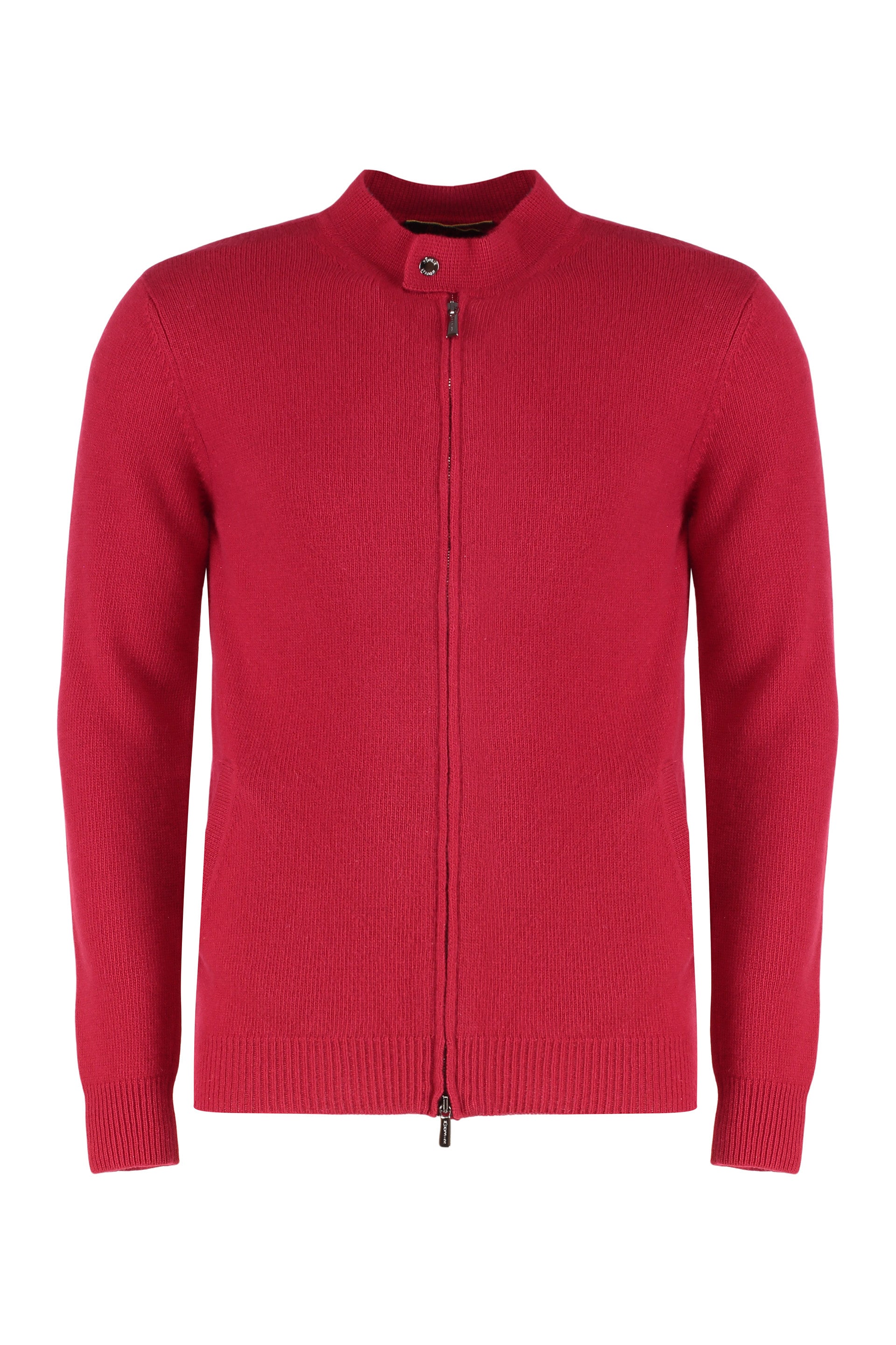 Jumper with zip in cotton