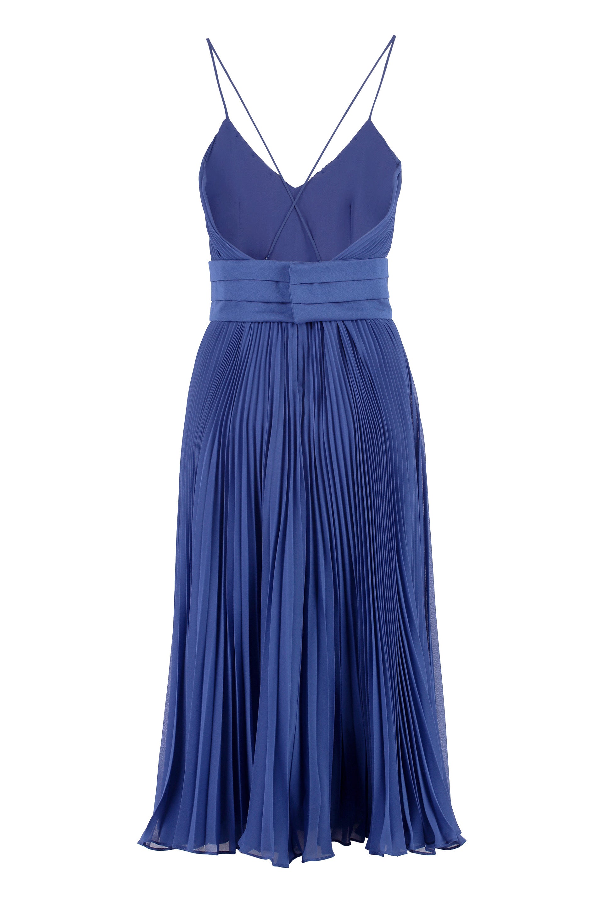 Clarino pleated midi dress