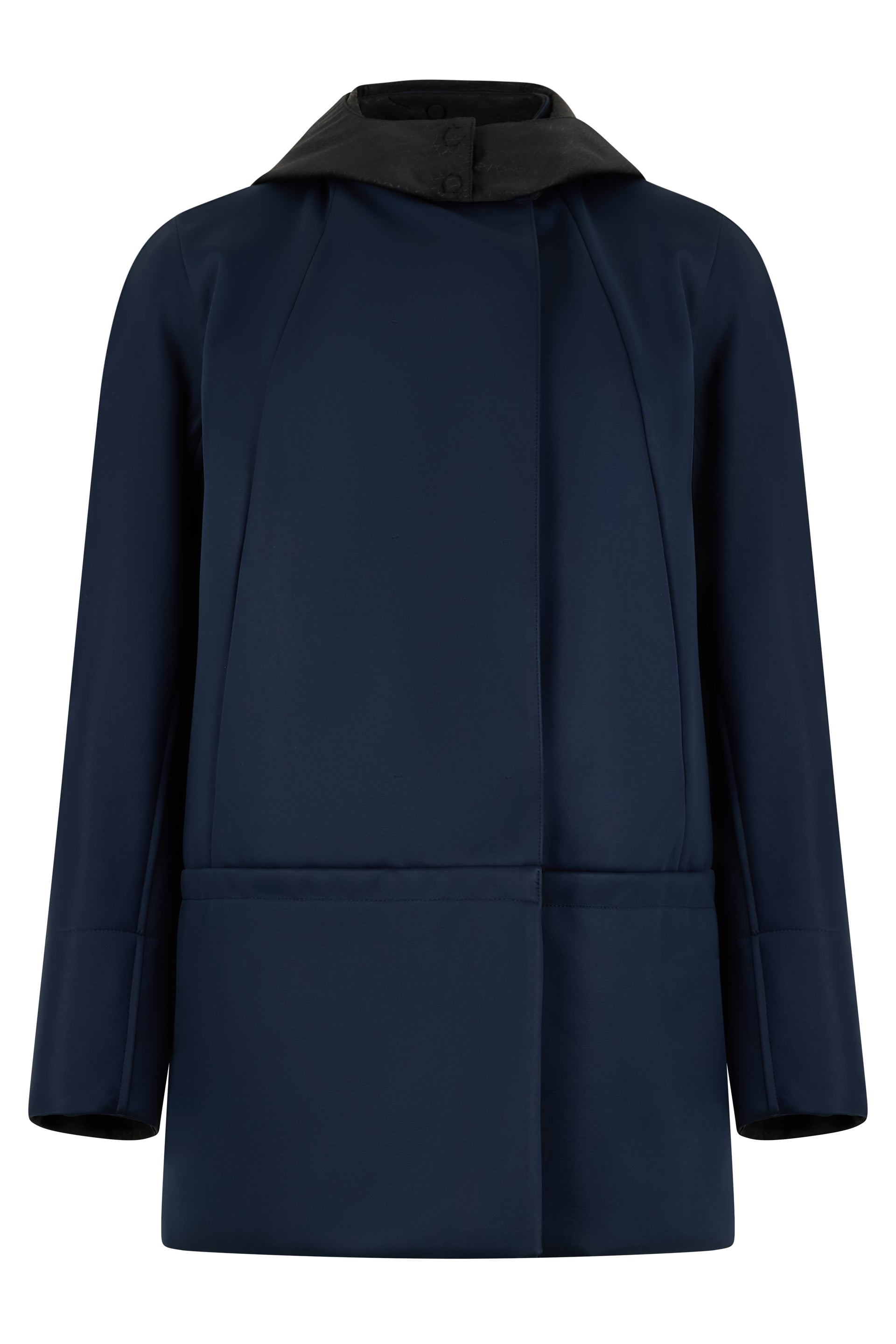 Elegant versatile dark blue minimalist jacket