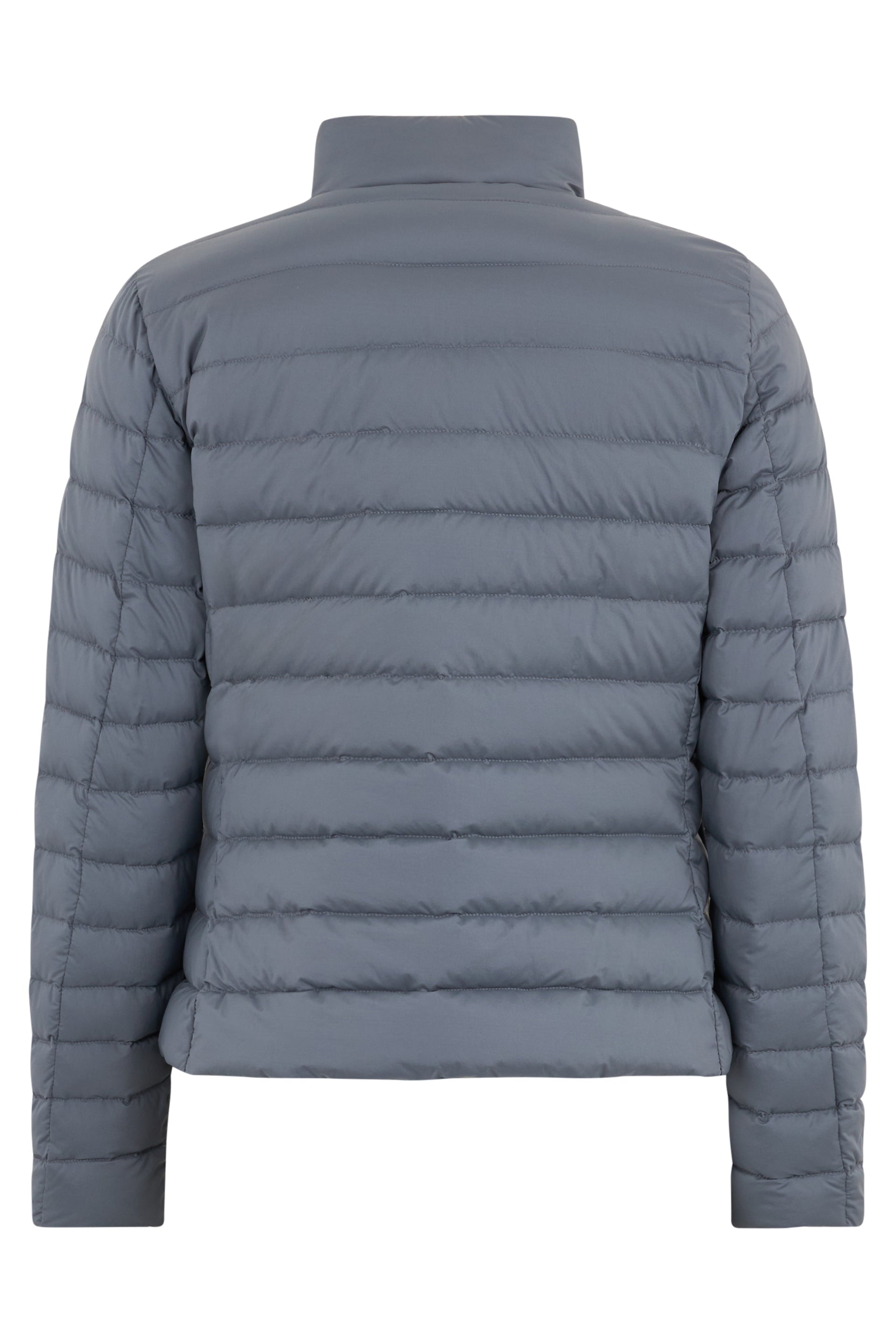Elegant dark gray padded jacket ideal for the winter season.