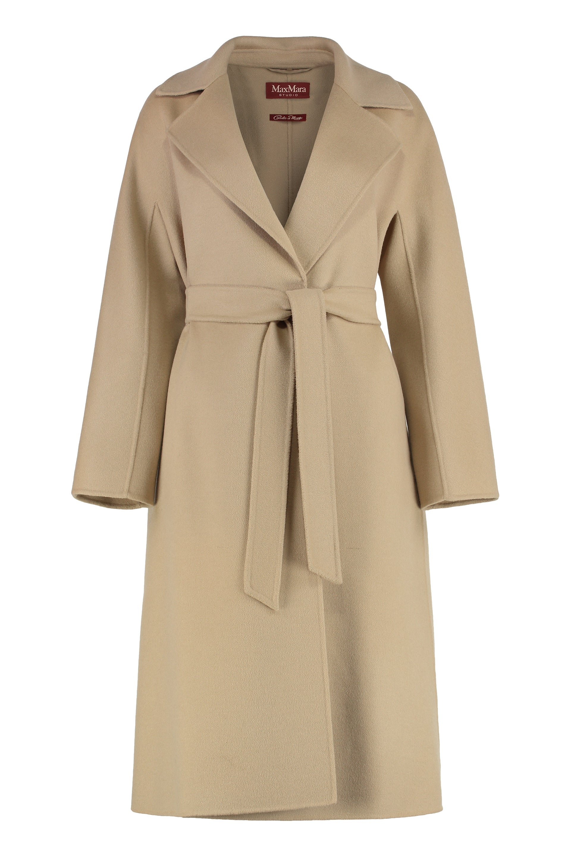 Cles single-breasted wool coat