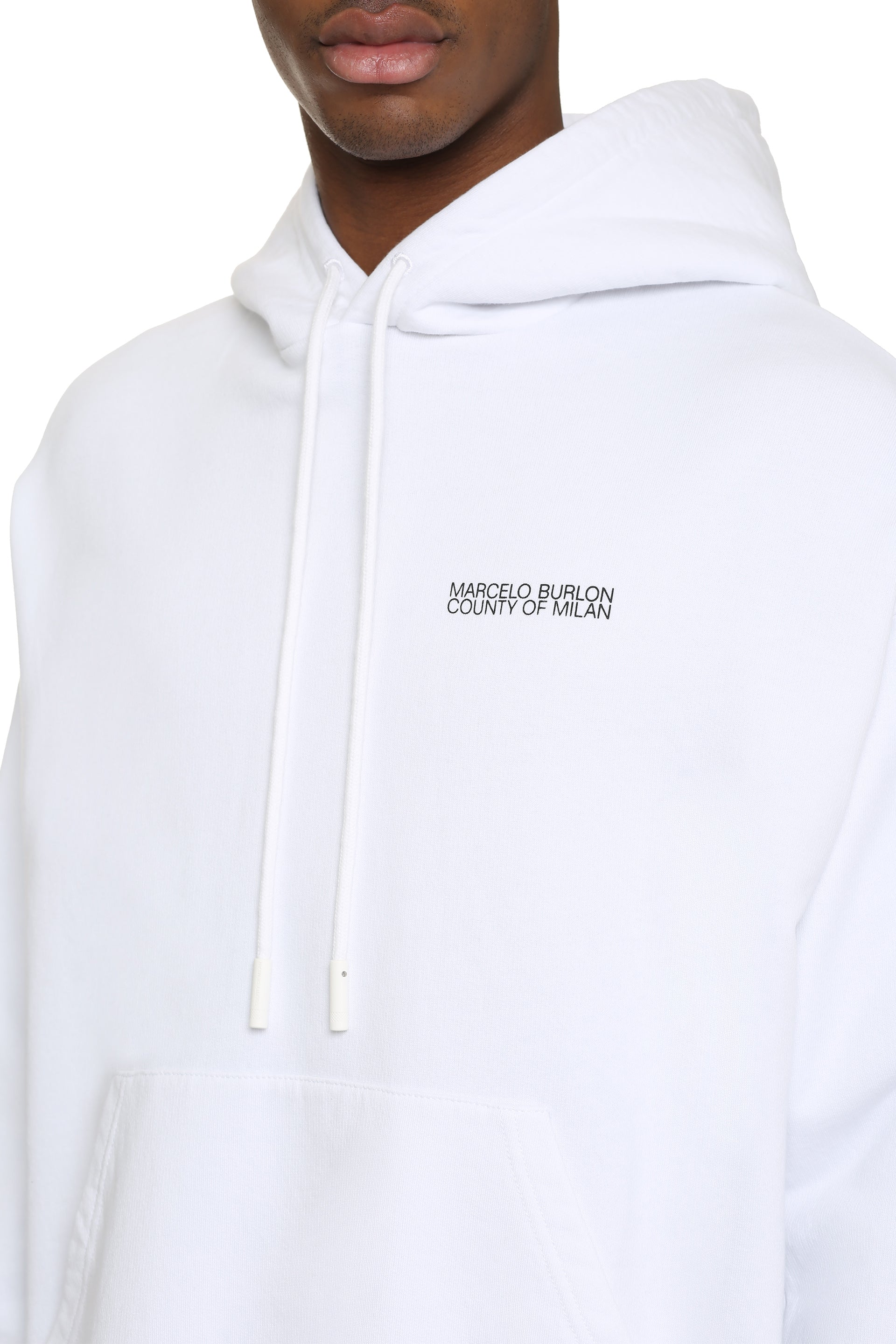 Logo cotton hoodie