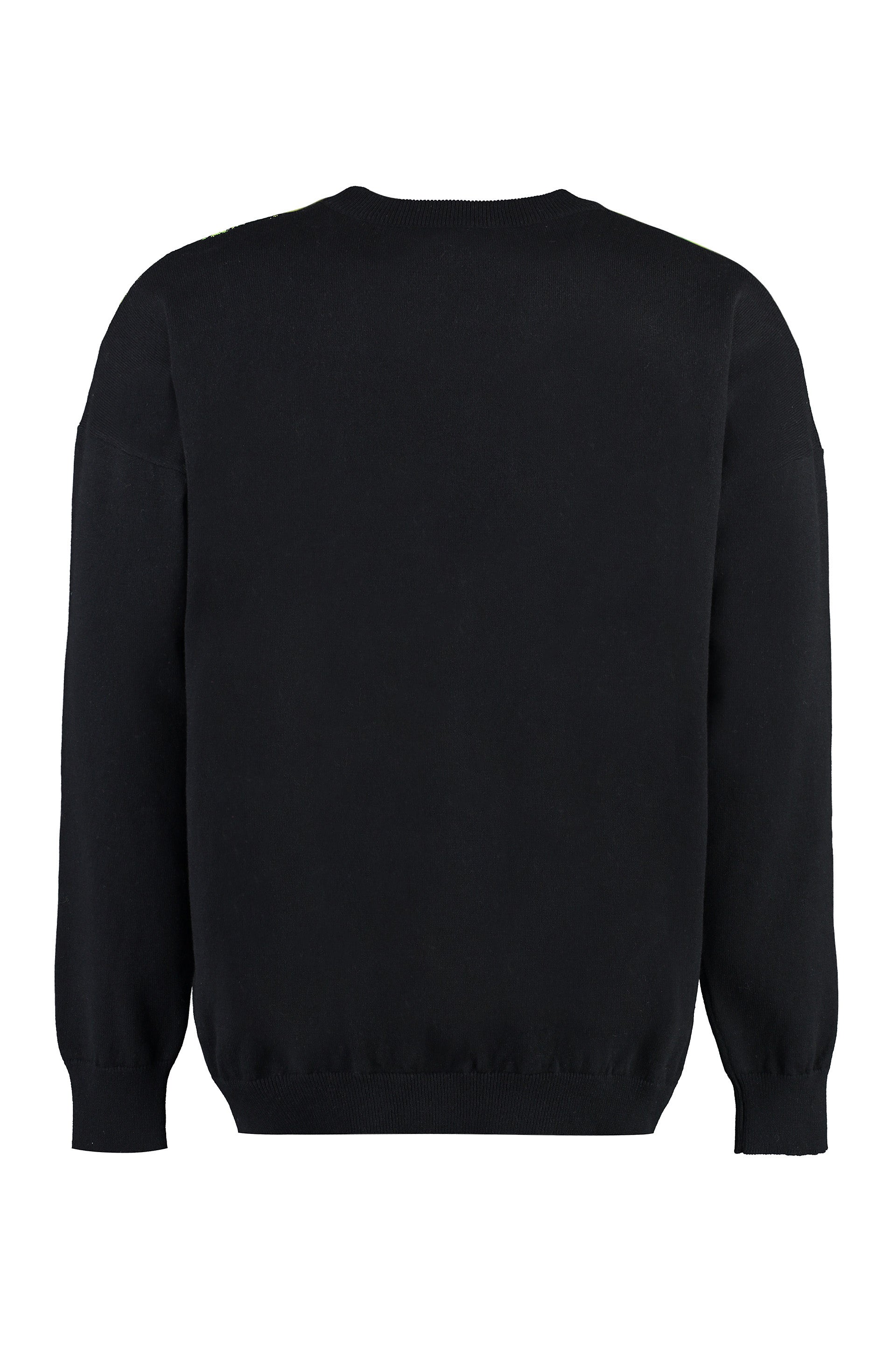 Cotton blend crew-neck sweater