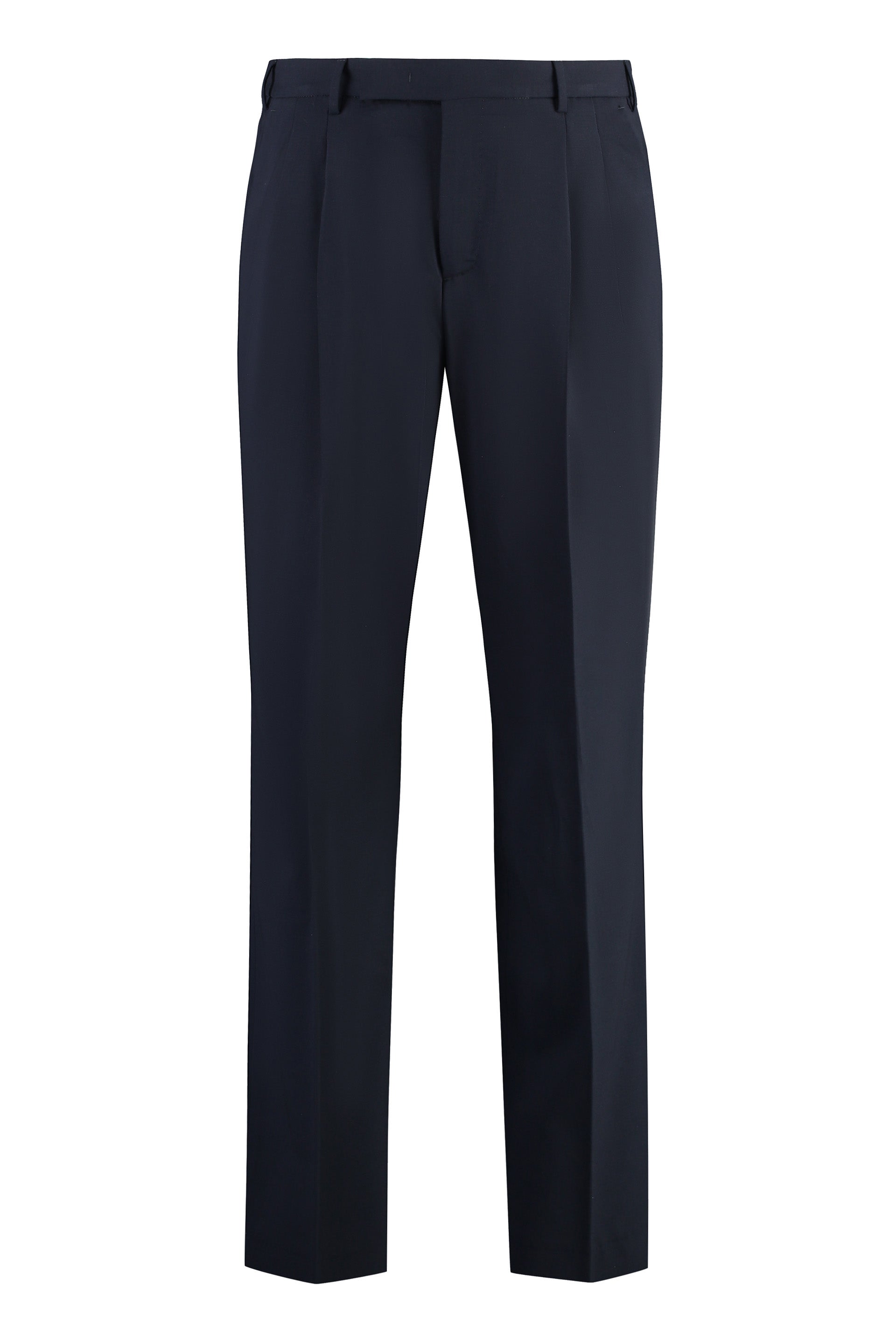 Wool blend trousers