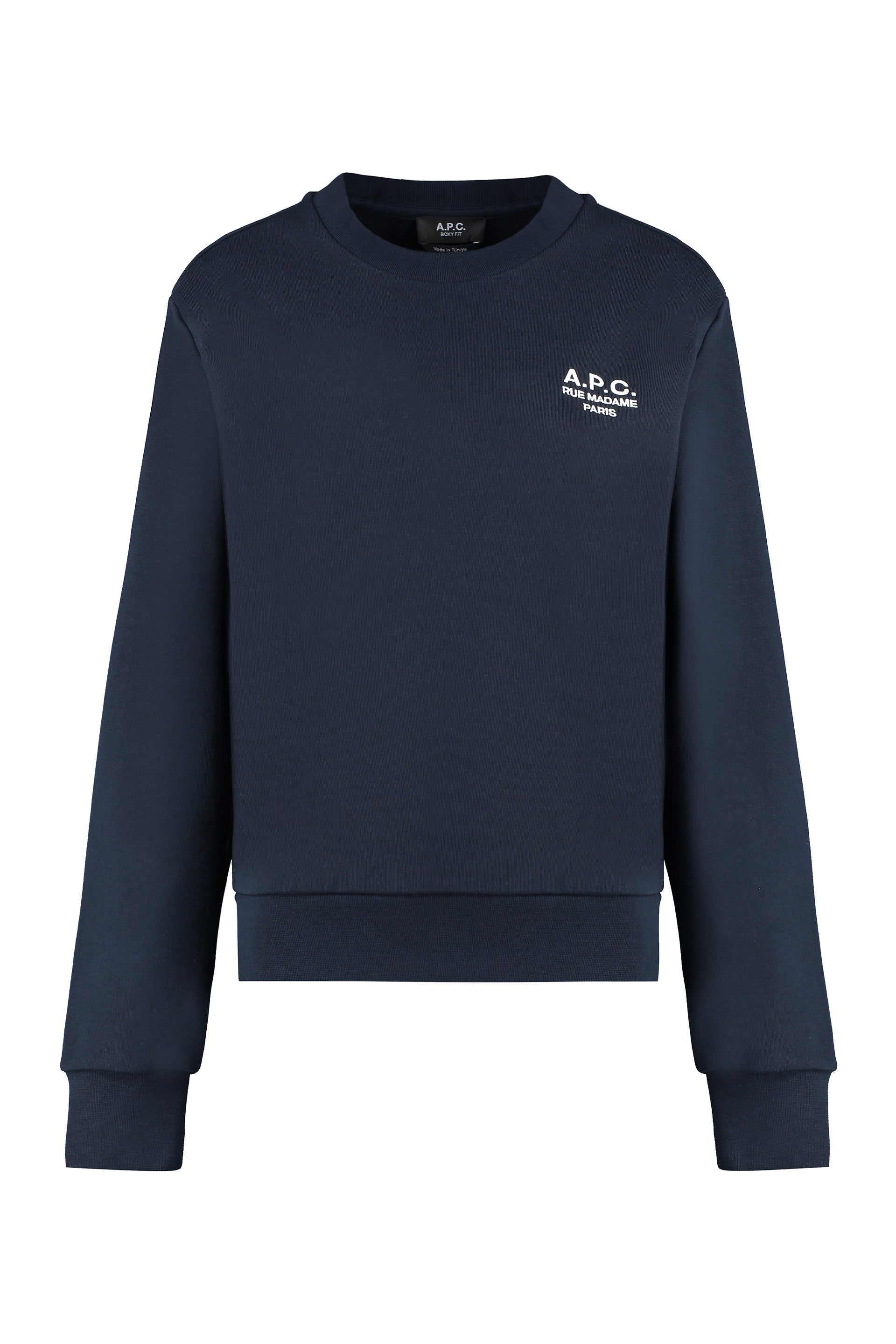 Boxy Rue Madame cotton crew-neck sweatshirt