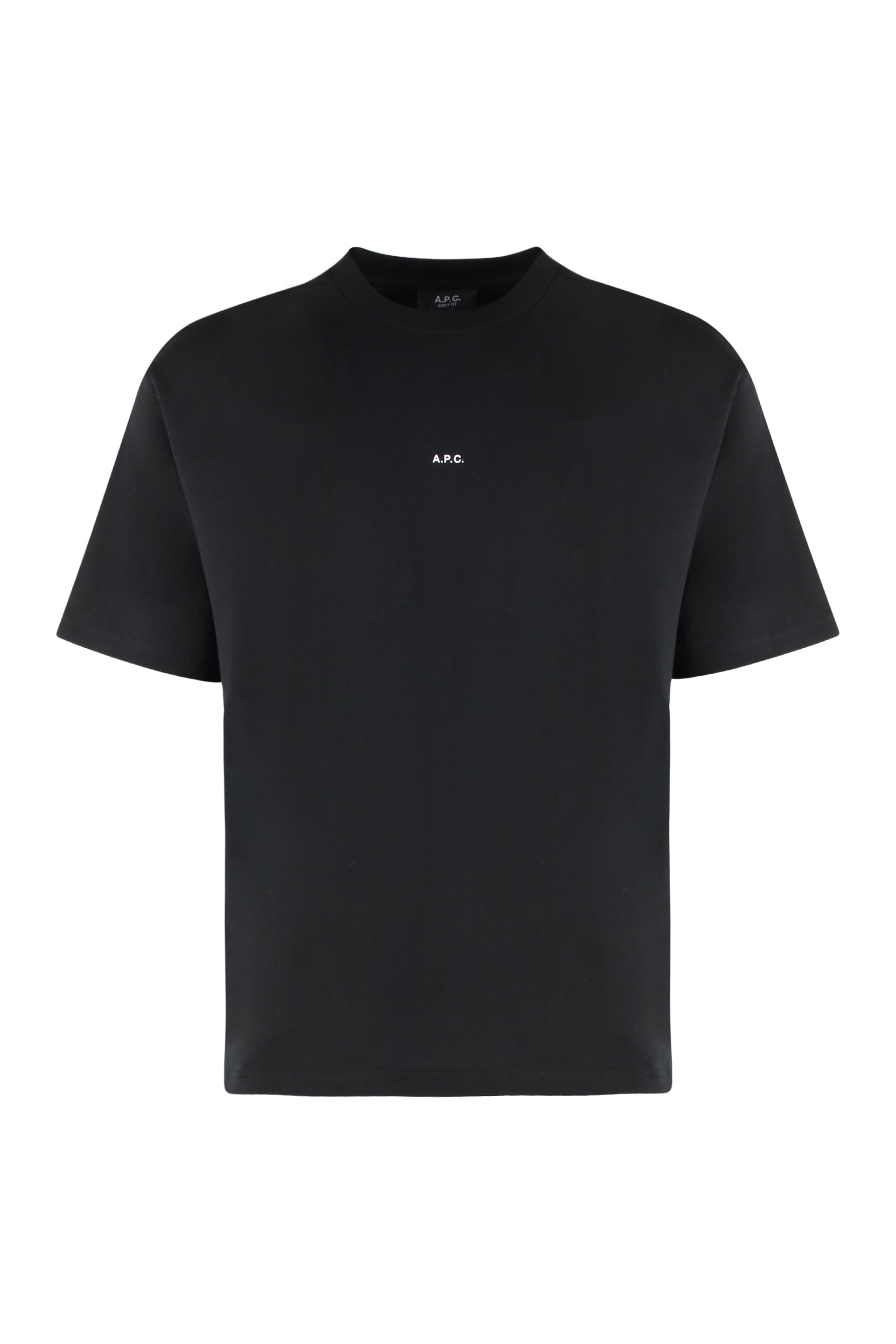 Boxy Micro Logo cotton crew-neck T-shirt