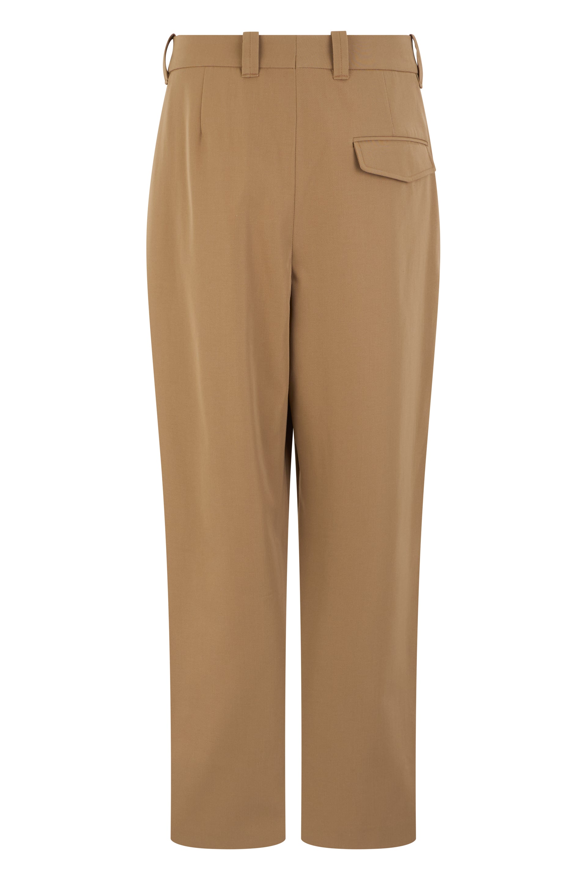 Loose-fitting pants in cotton blend
