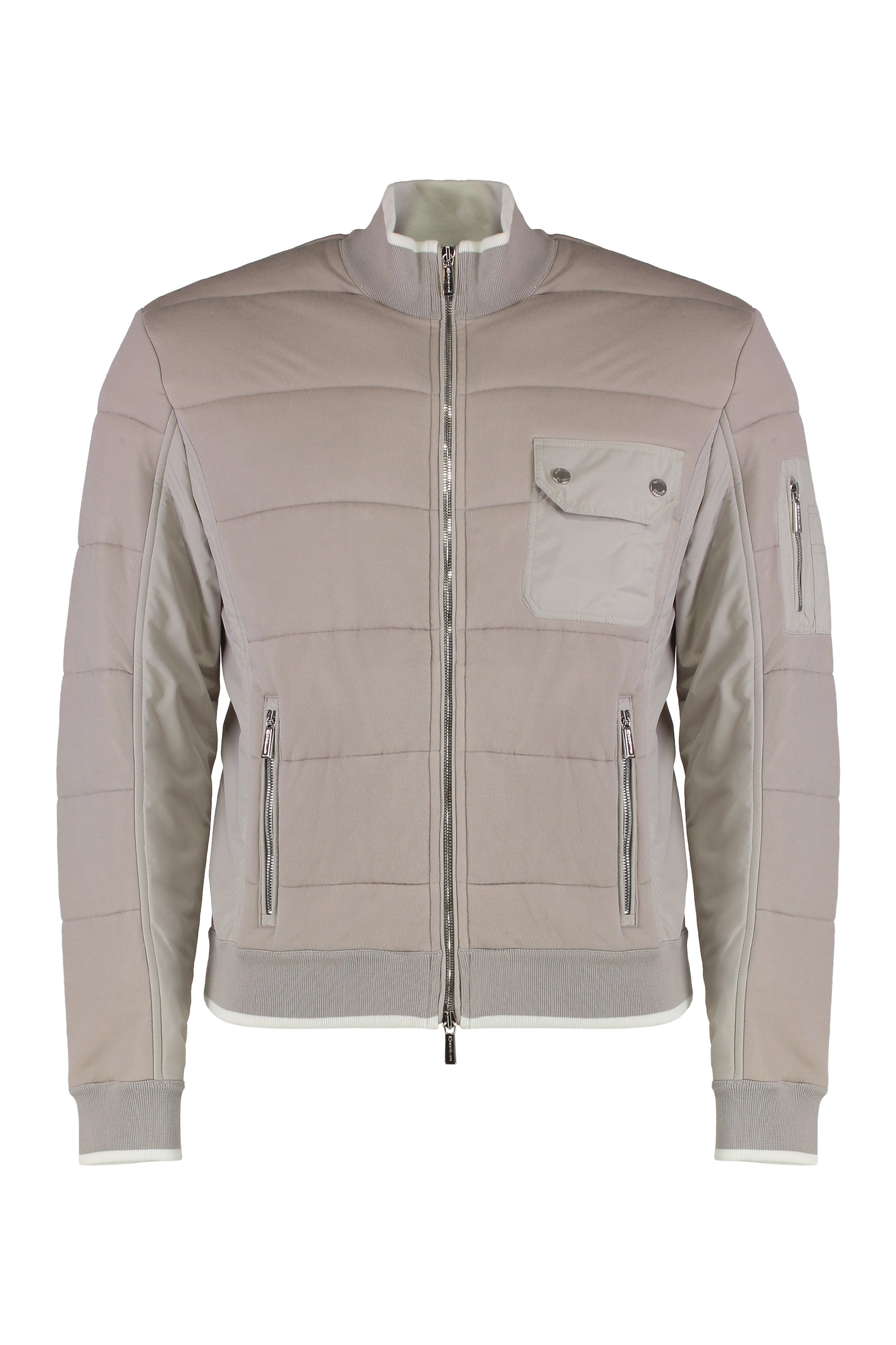 Hoodie with zip in modal