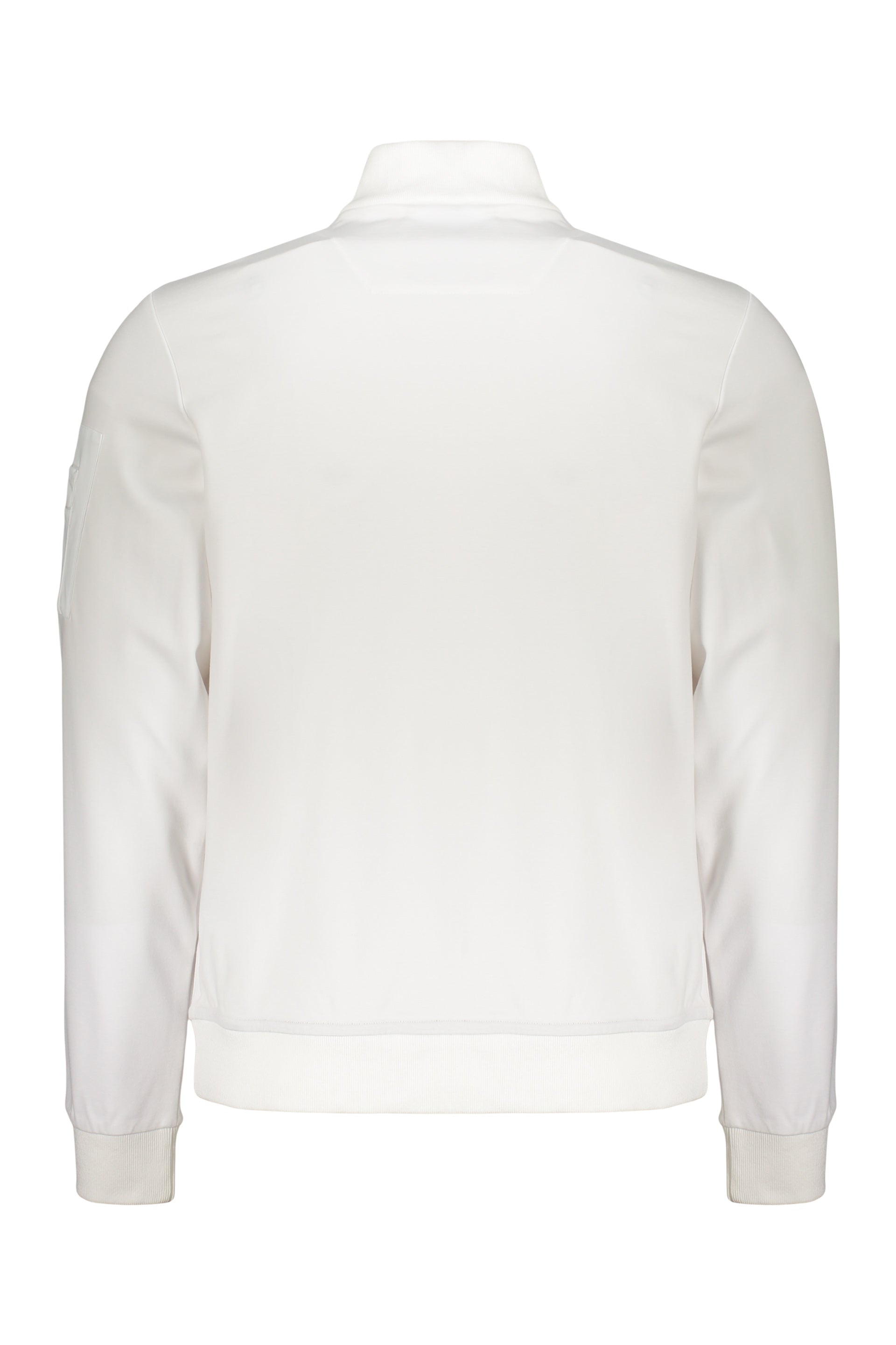 Techno fabric full-zip sweatshirt