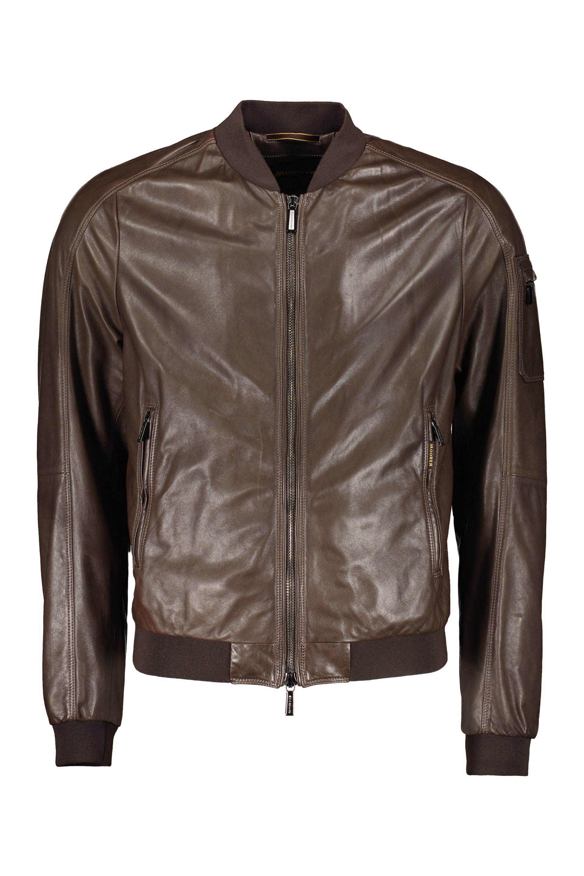 Leather Bomber Jacket