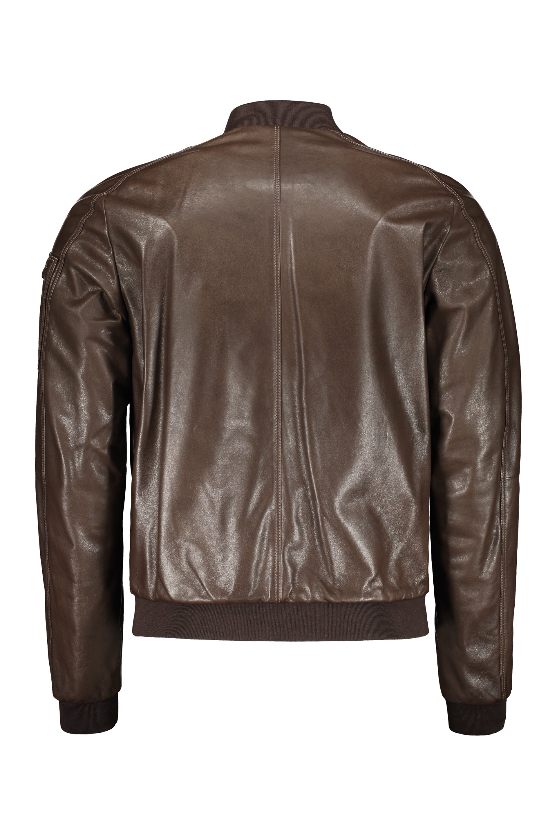 Leather Bomber Jacket