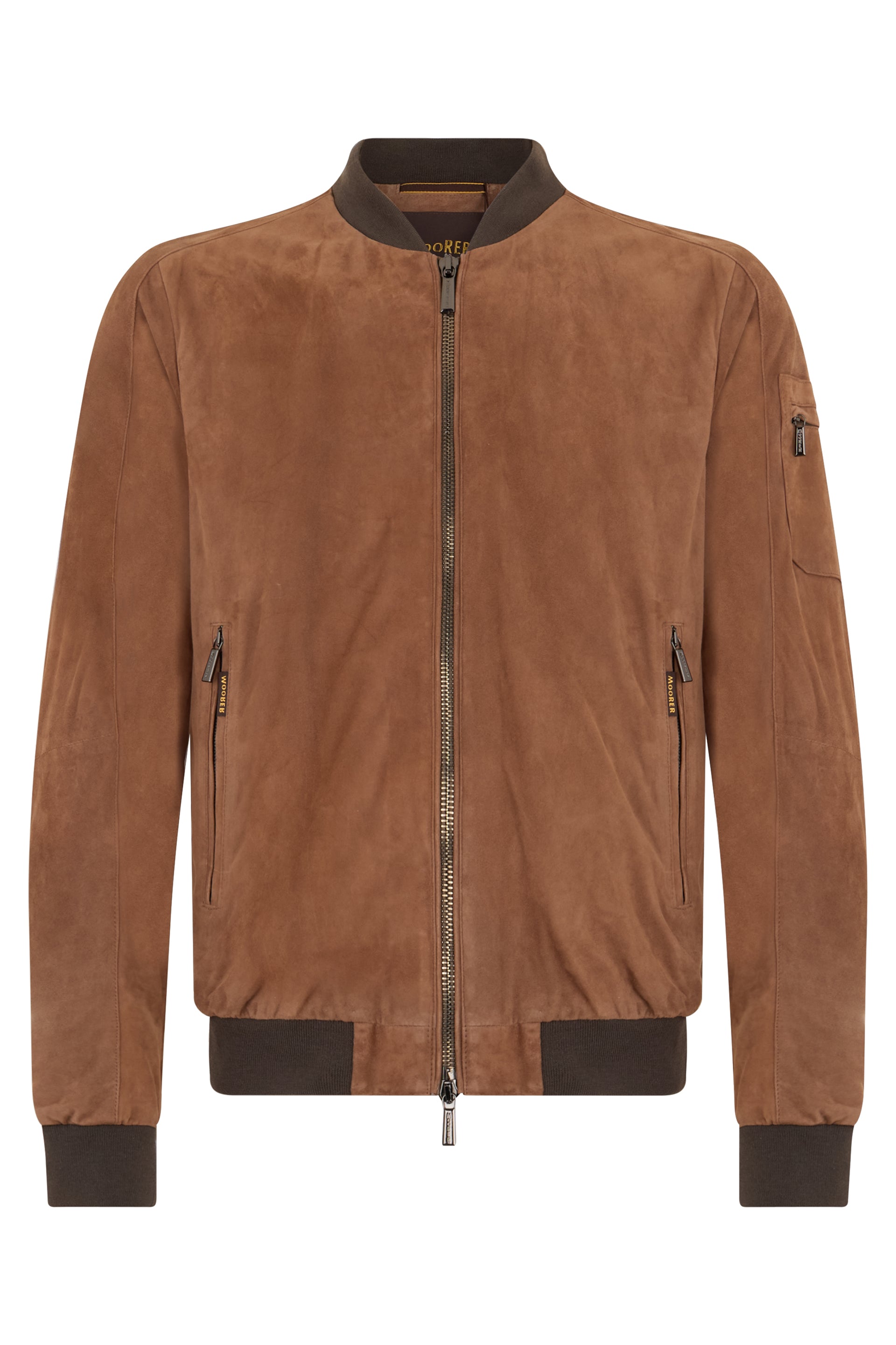 Elegant brown bomber jacket for every occasion