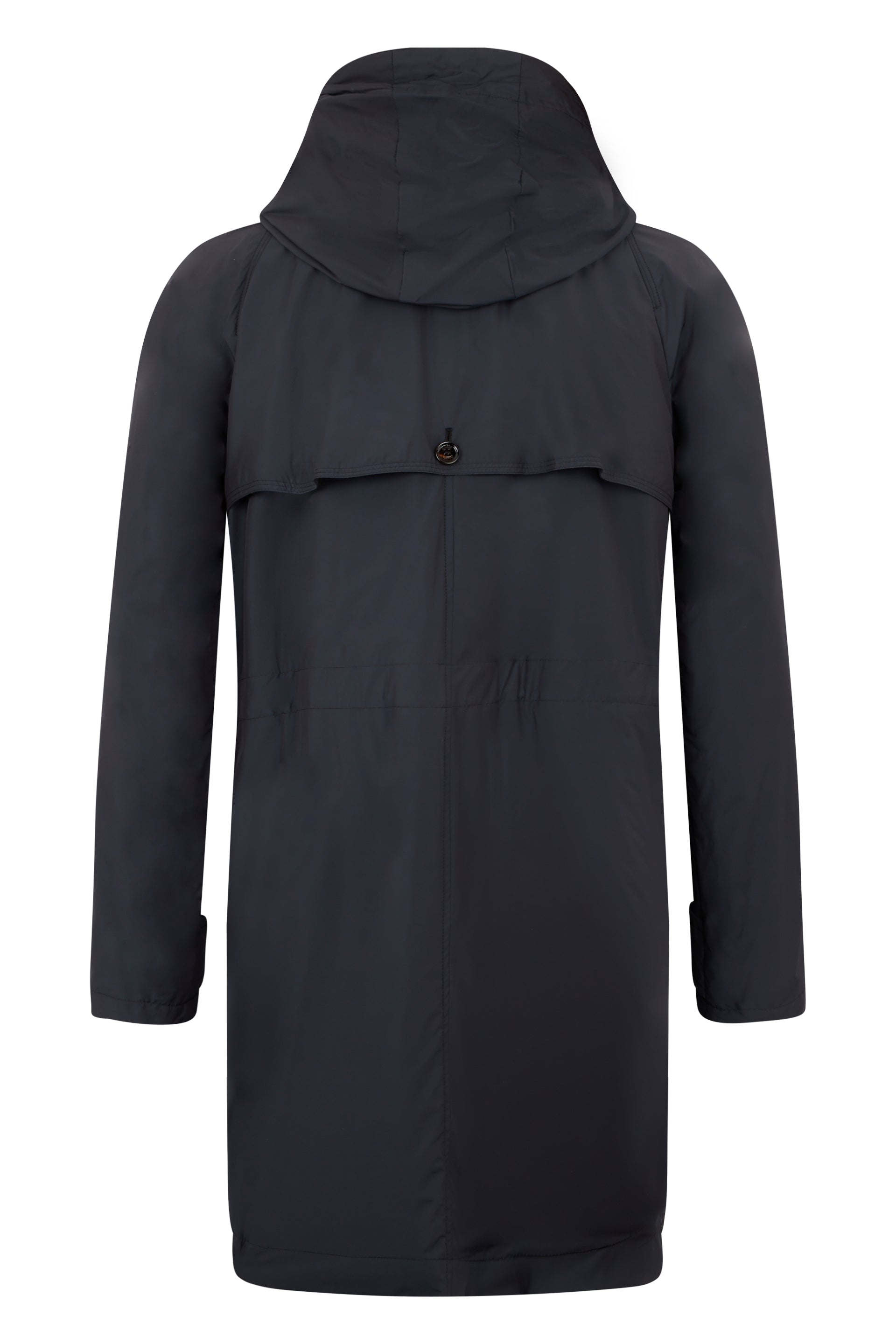 Long Jacket Elegant Man with Integrated Hood
