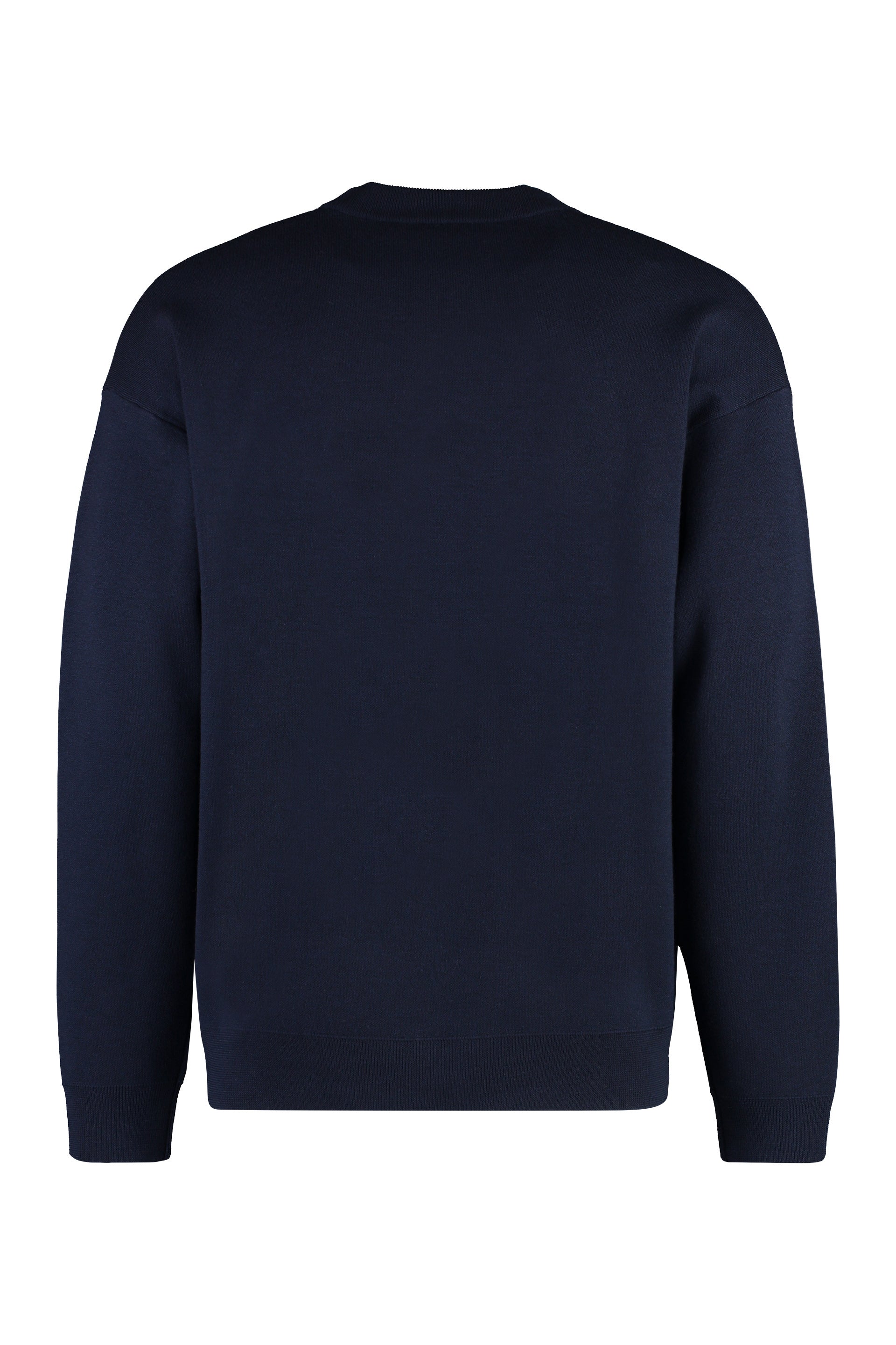 Slogan à Fleurs Merino wool crew-neck sweater