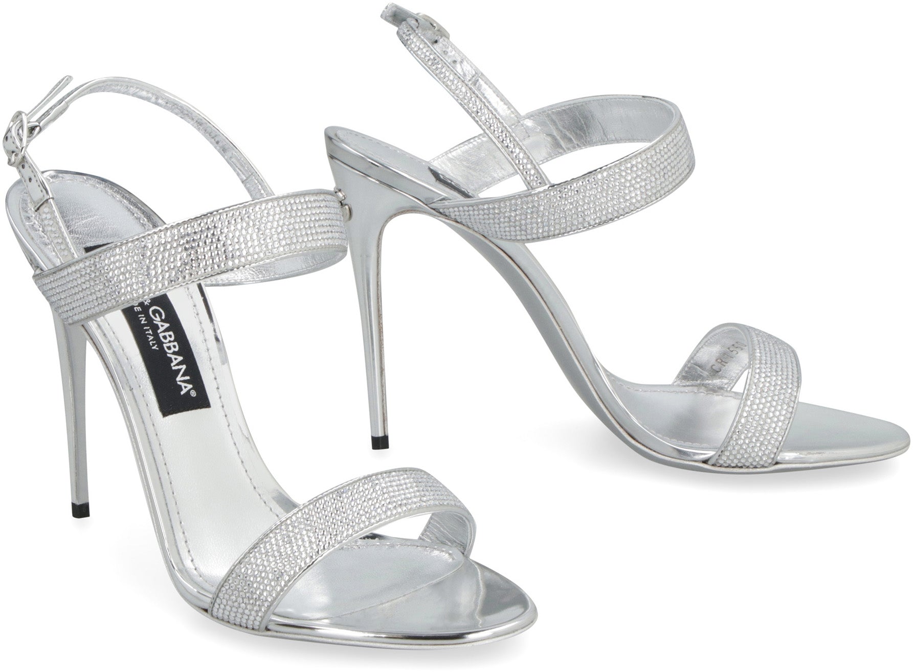 KIM DOLCE&GABBANA - Keira metallic leather sandals