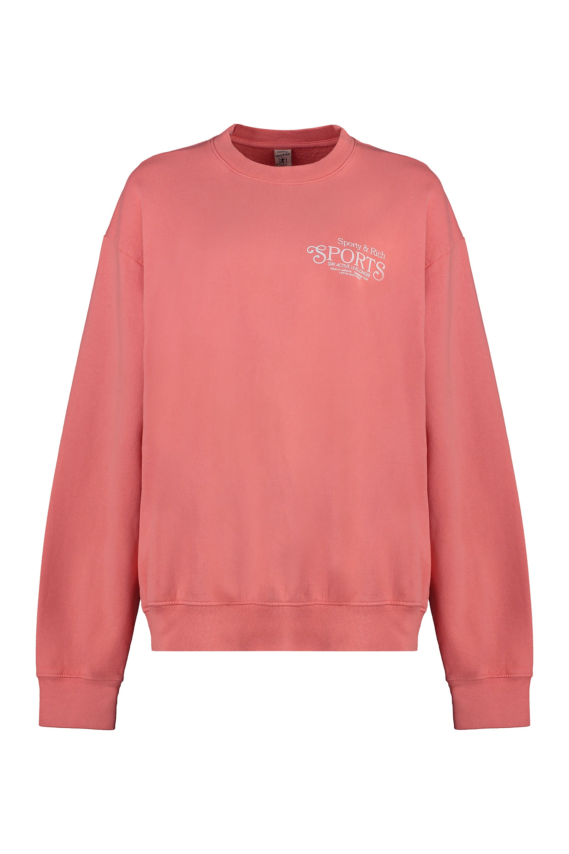 Cotton crew-neck sweatshirt