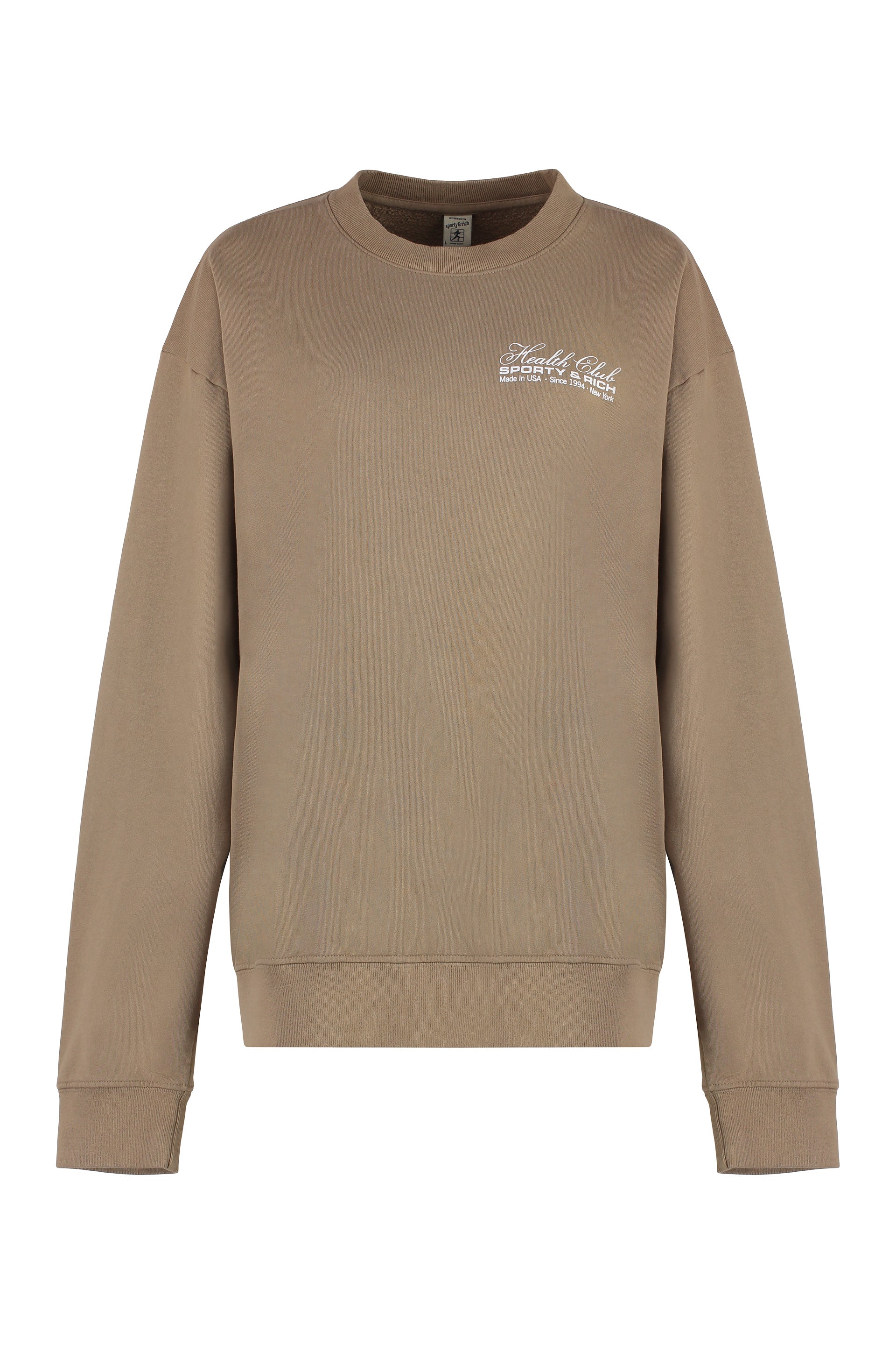 Cotton crew-neck sweatshirt