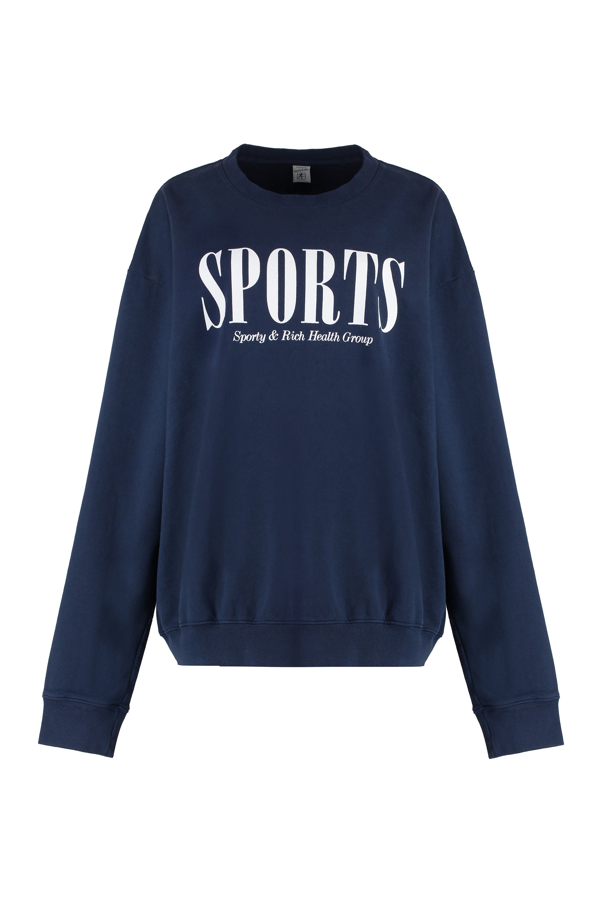 Cotton crew-neck sweatshirt