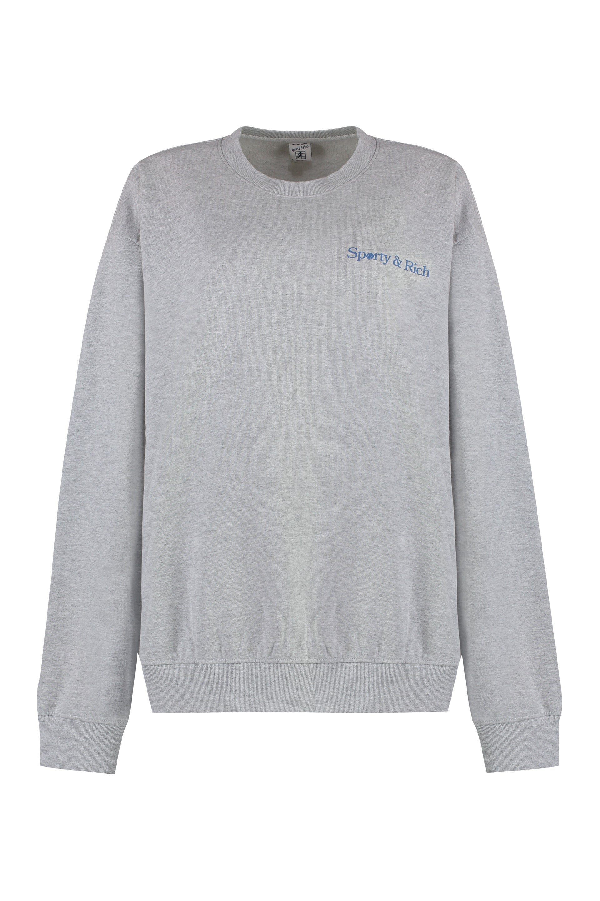 Cotton crew-neck sweatshirt