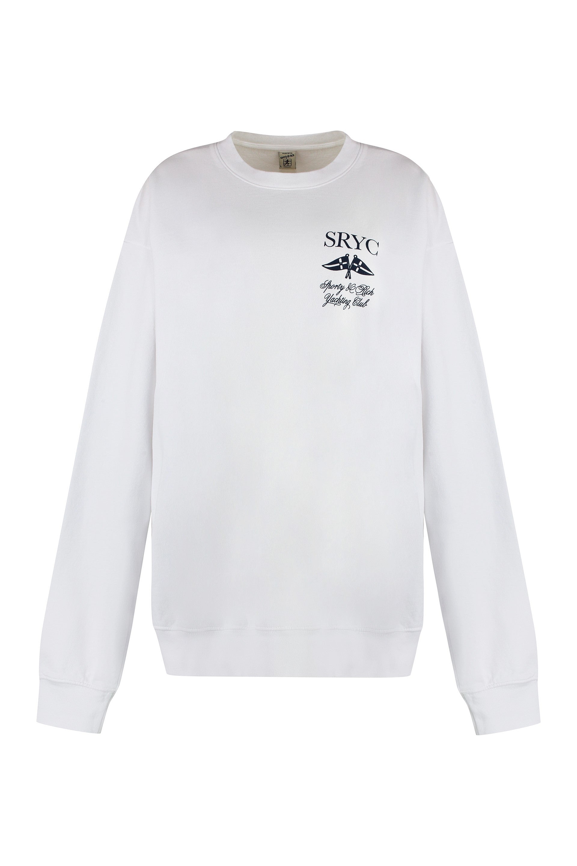 Cotton crew-neck sweatshirt