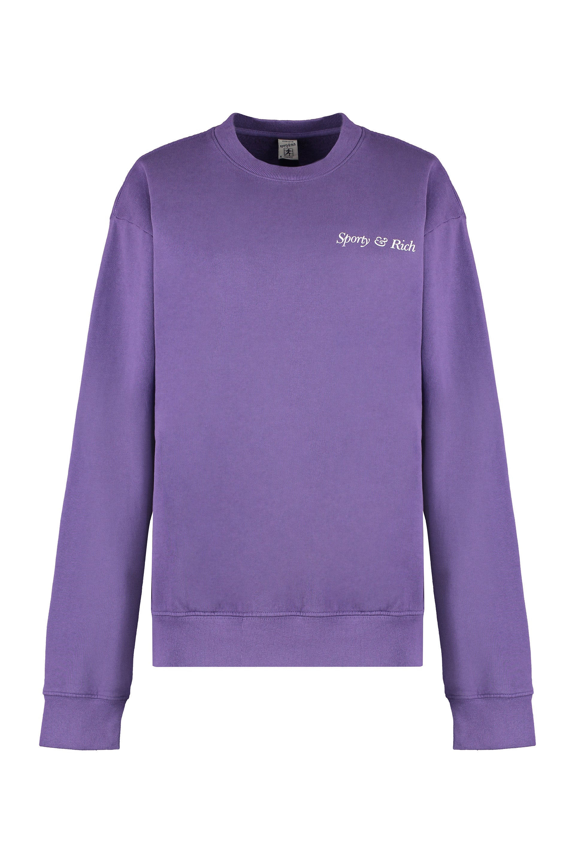 Cotton crew-neck sweatshirt