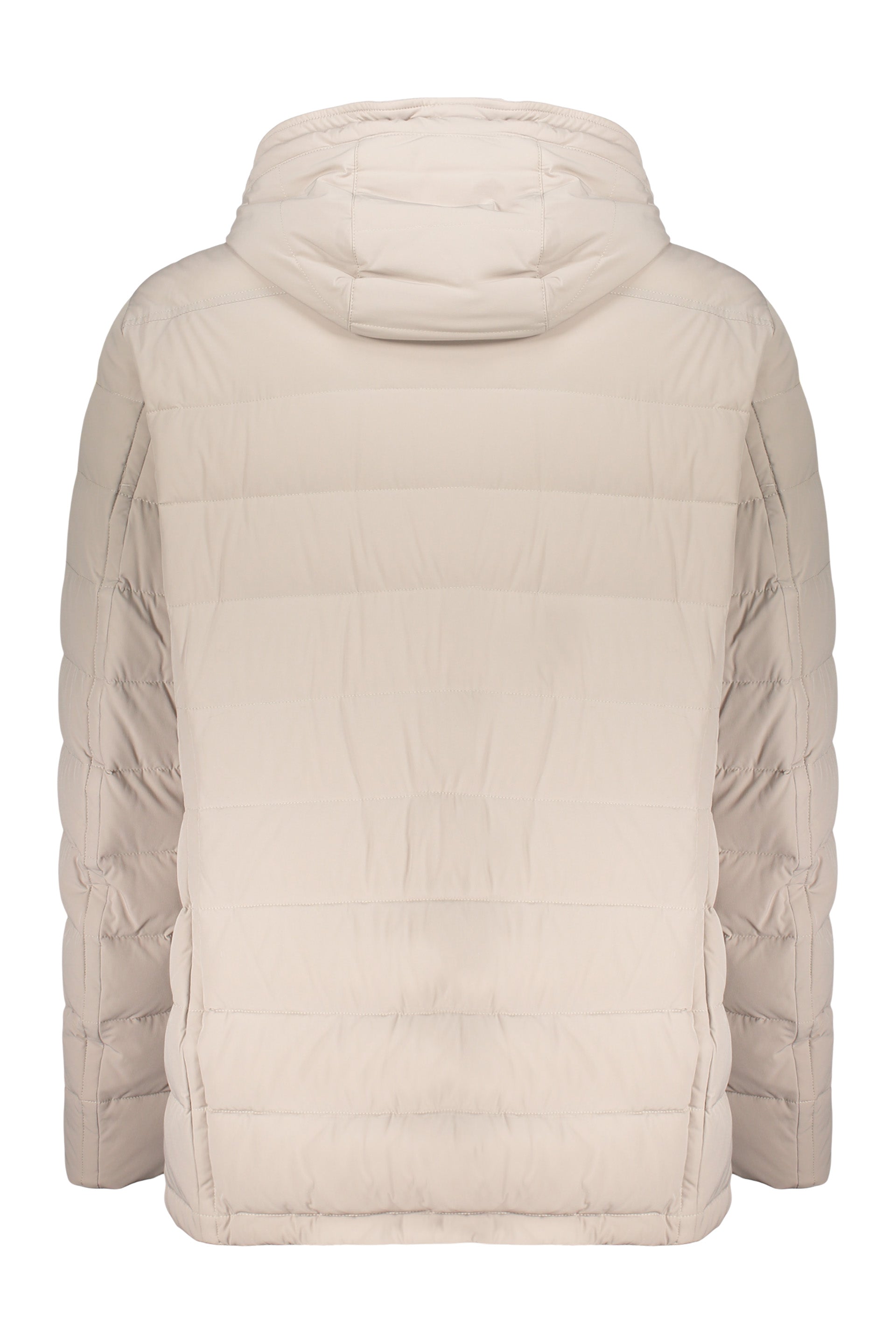 Lightweight down jacket with hood