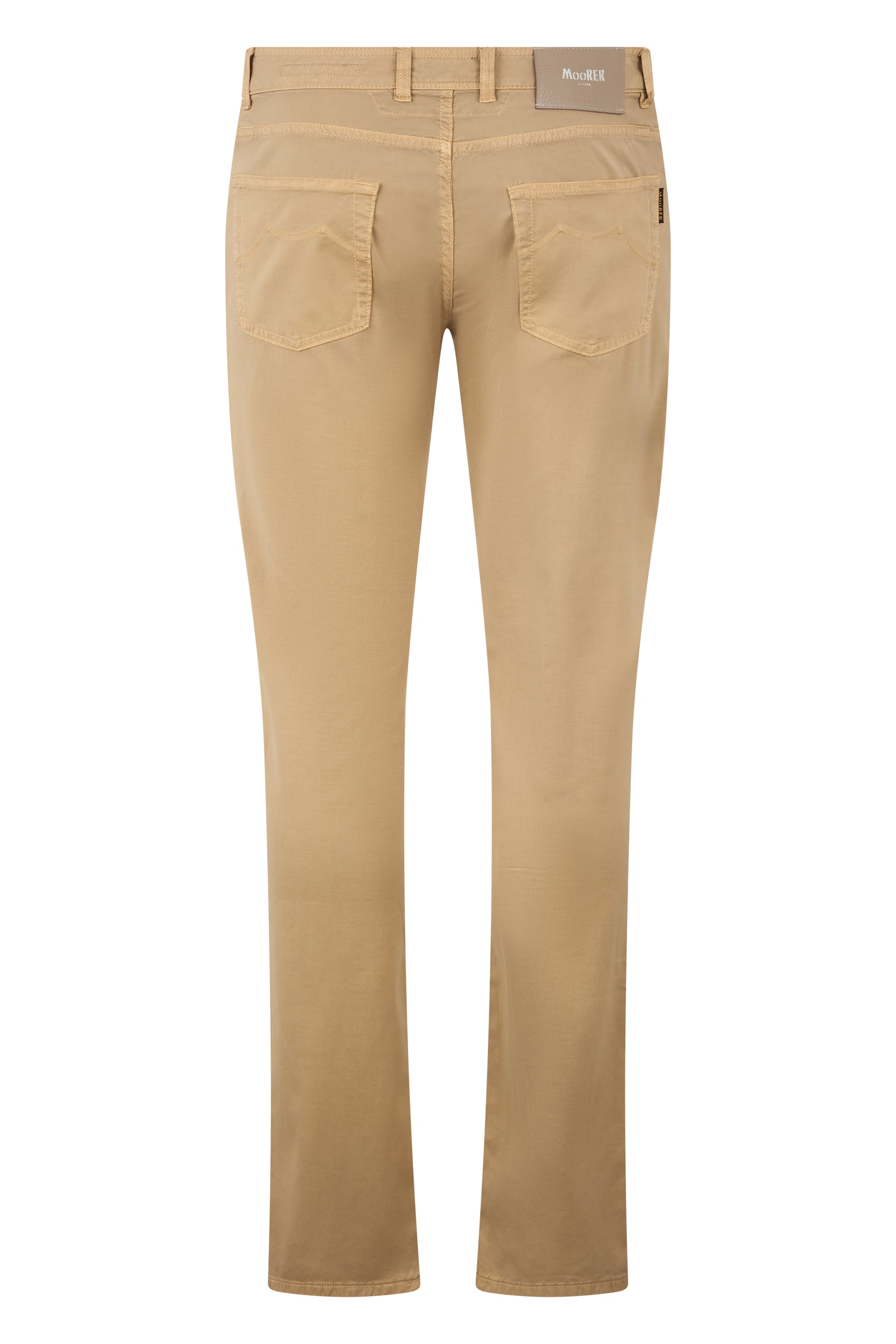 Beige pants with a minimal and casual style.