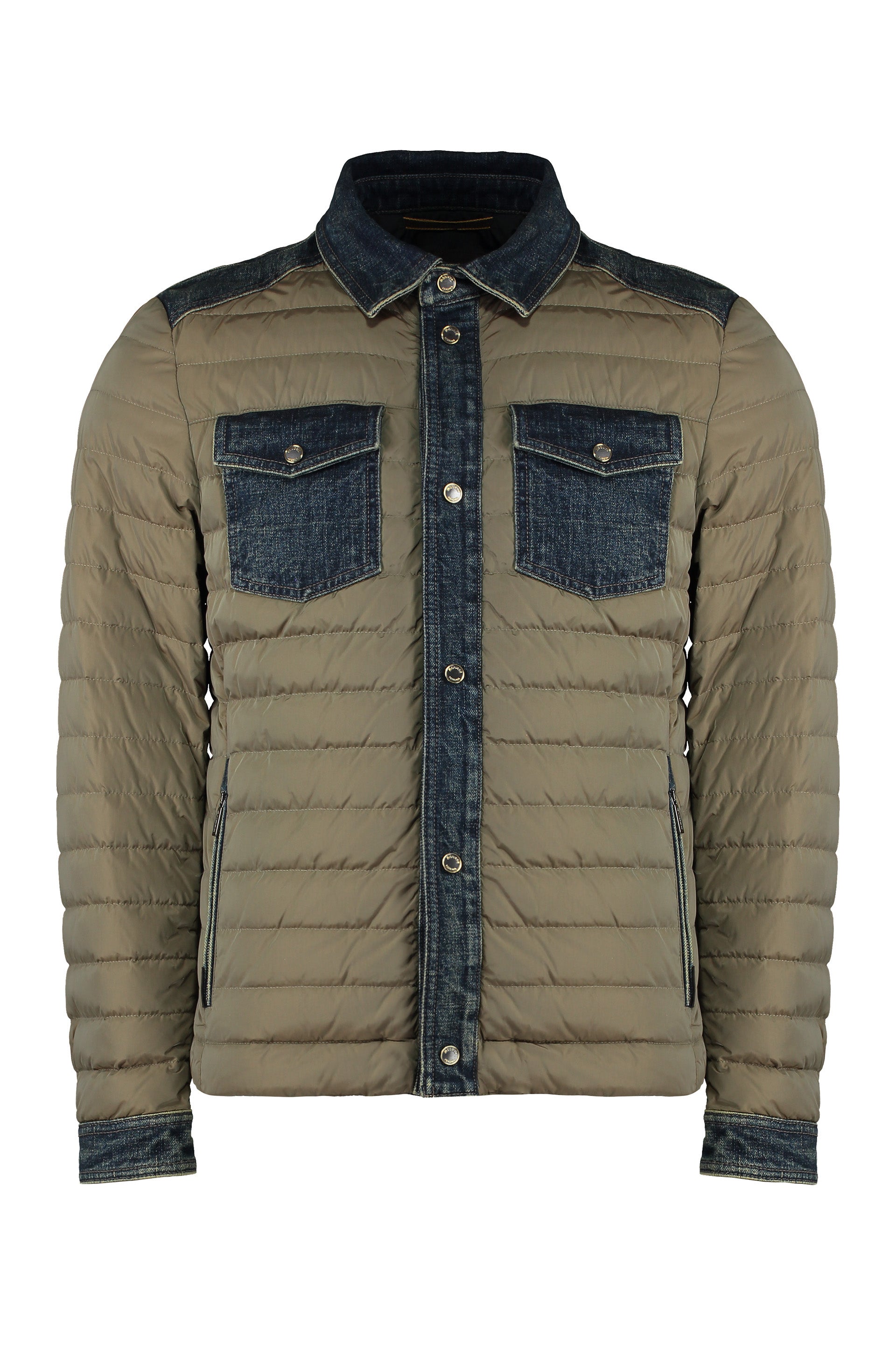 Crespi Denim inserts down jacket