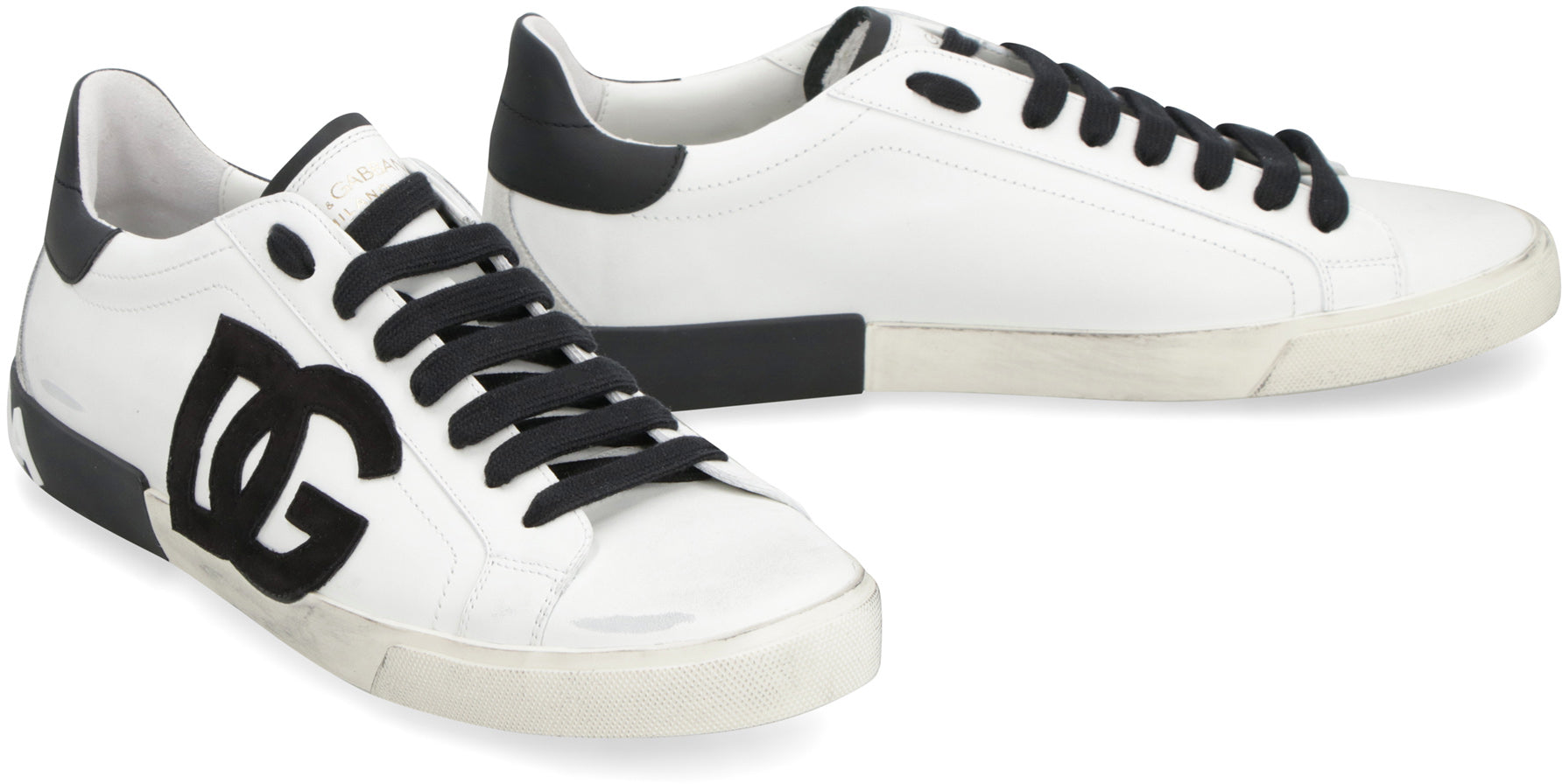 Portofino leather low-top sneakers