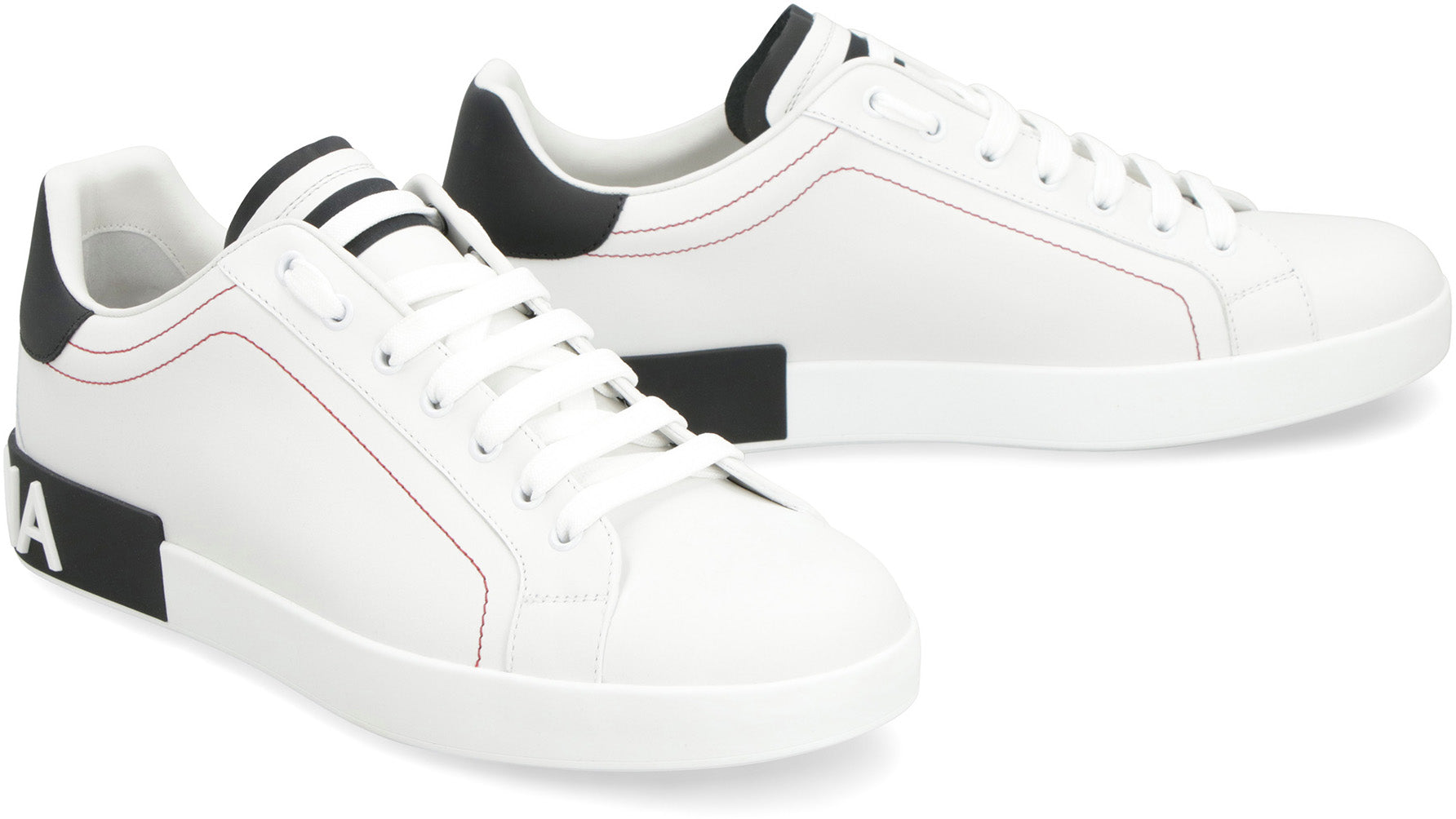 Portofino leather low-top sneakers