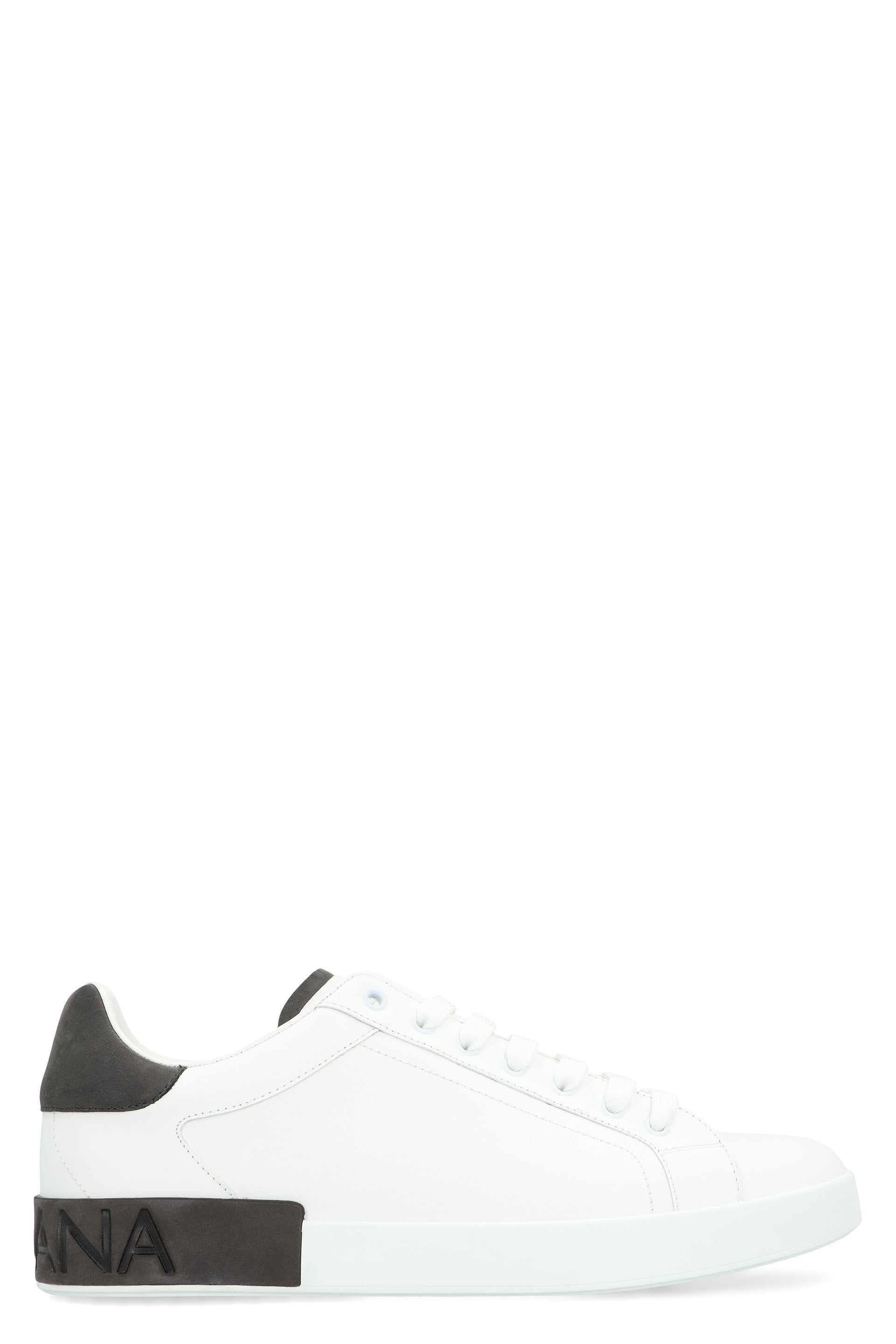 Leather low-top sneakers
