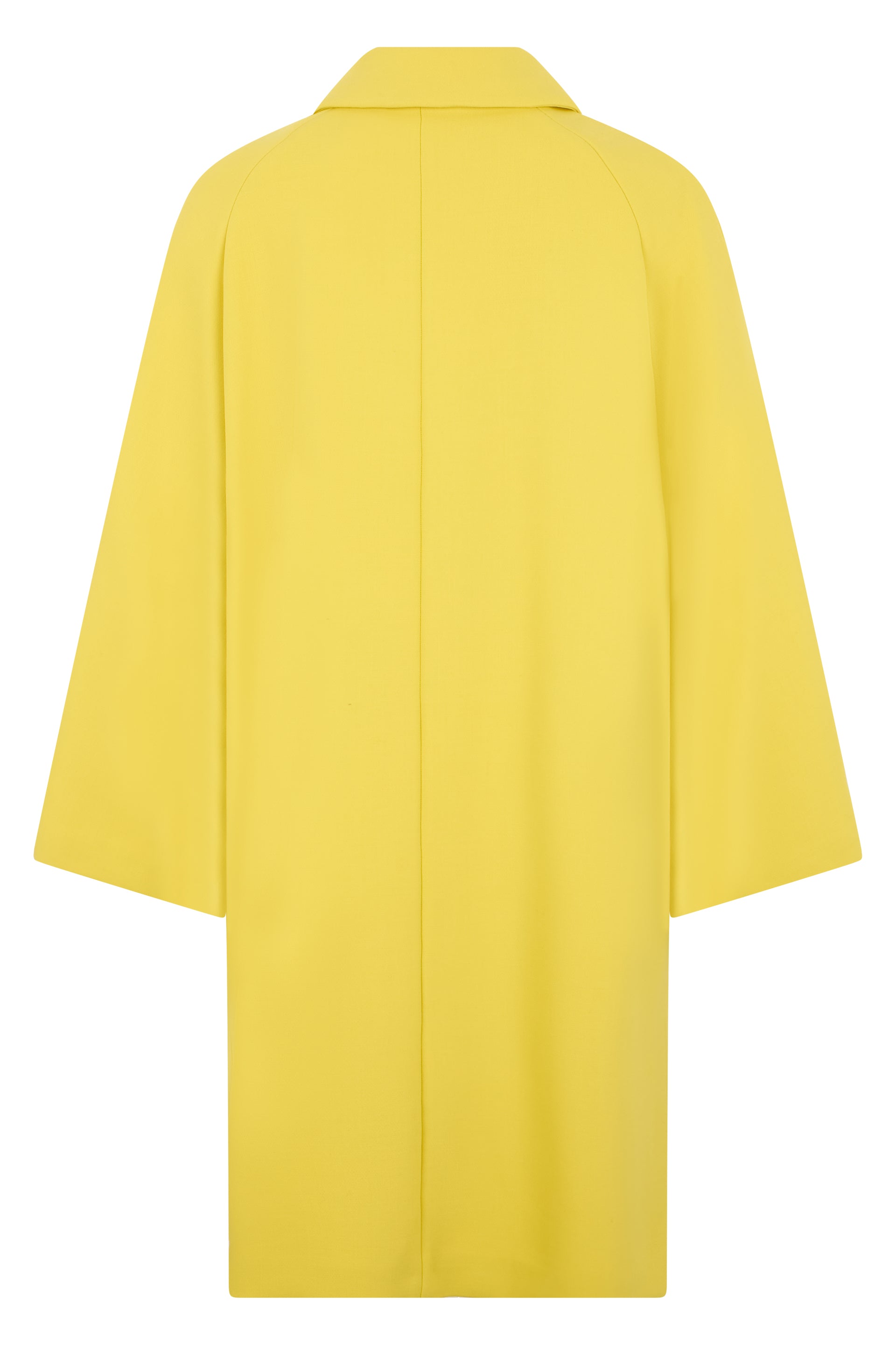 Long Yellow Coat with Kimono Sleeves