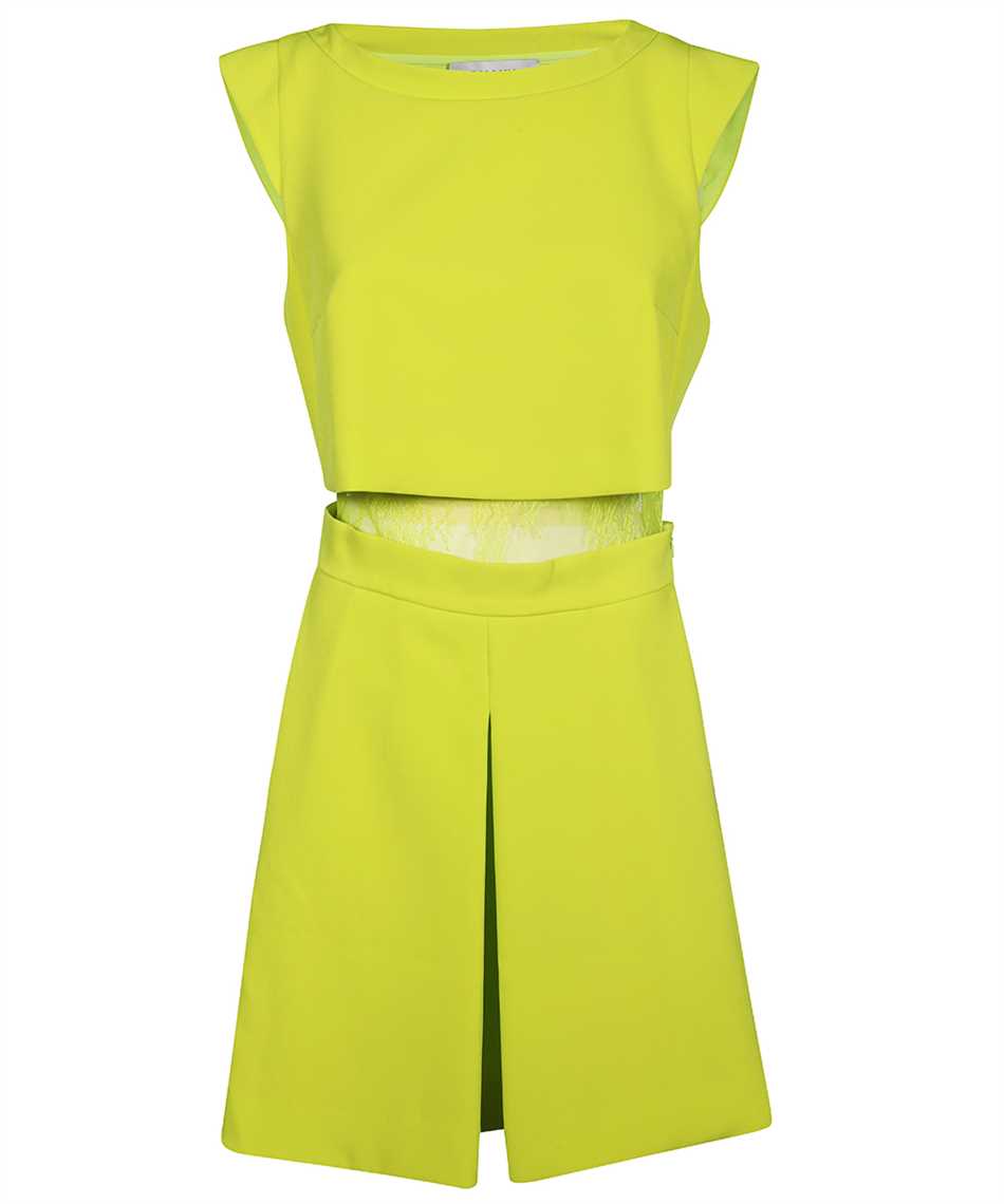 Lace trim midi dress