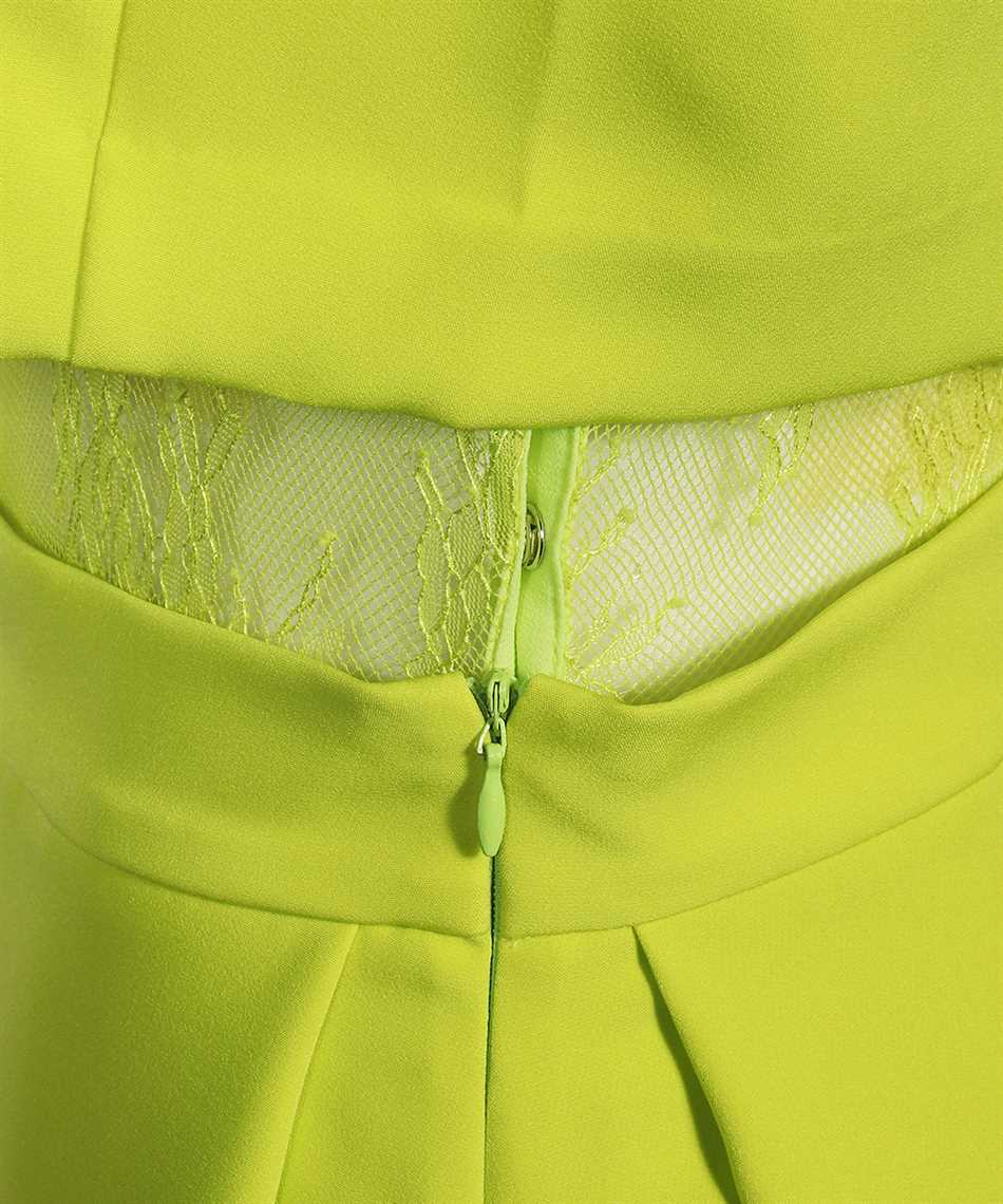 Lace trim midi dress