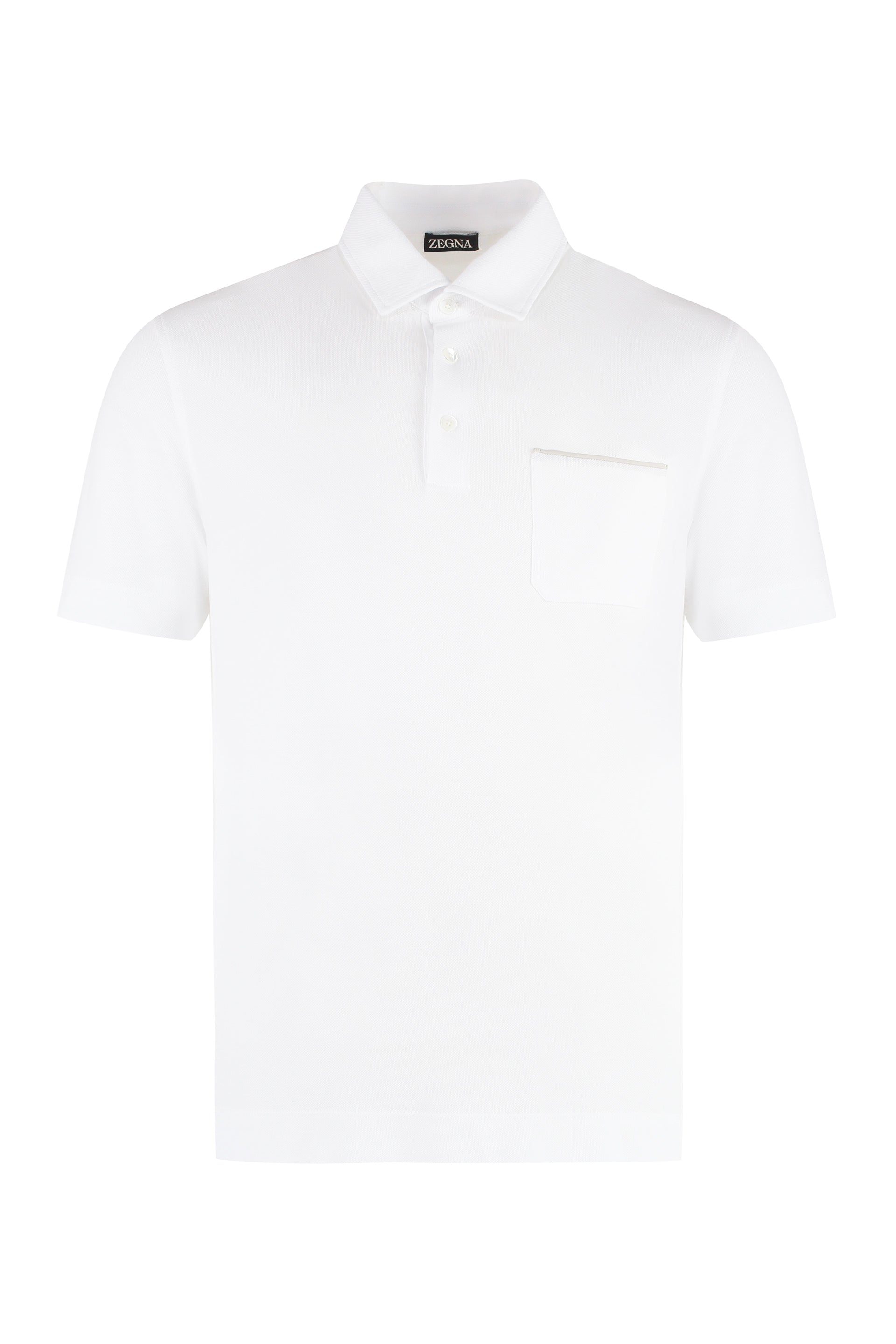 Short sleeve cotton pique polo shirt