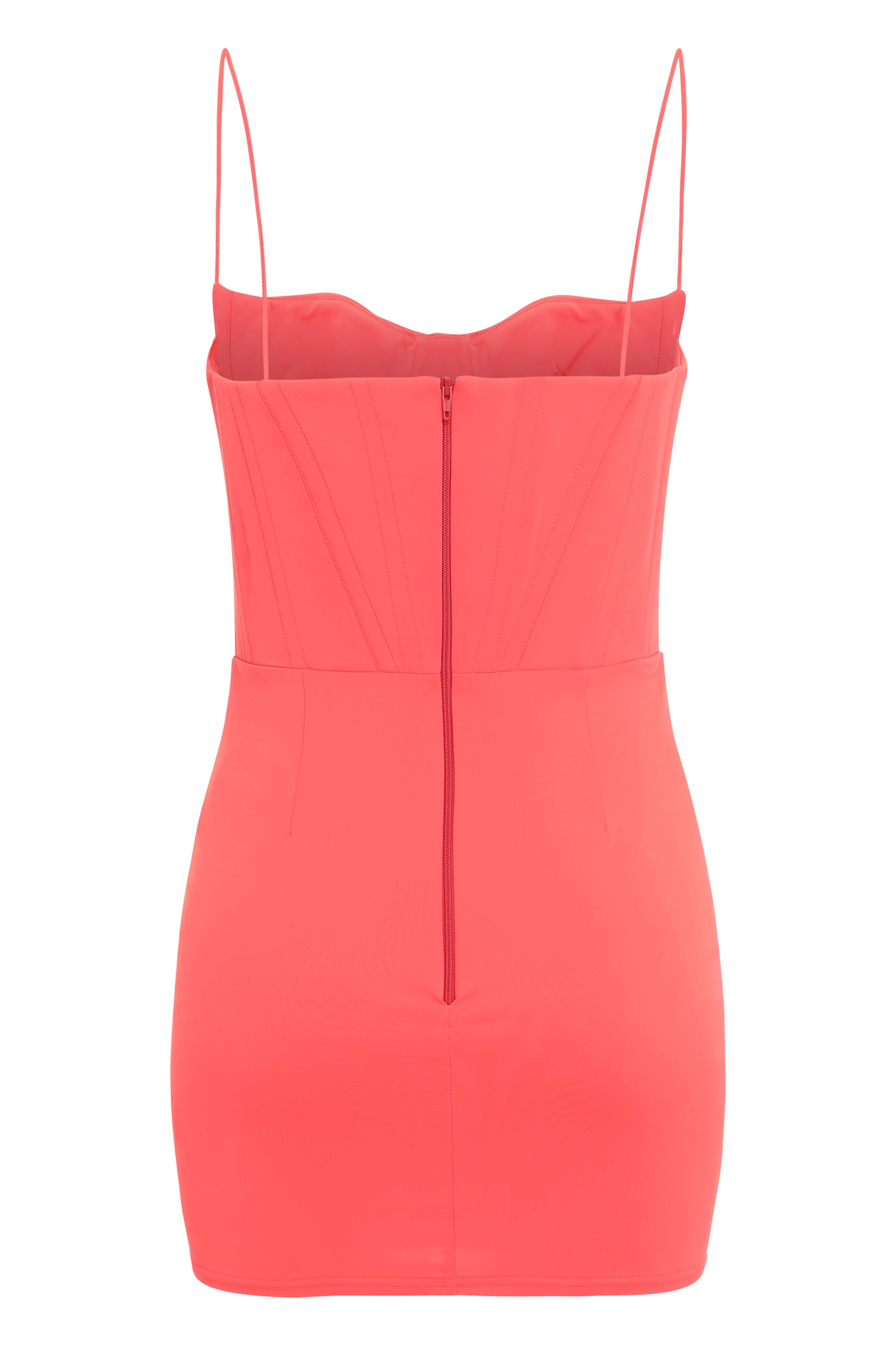 Mini dress in technical fabric