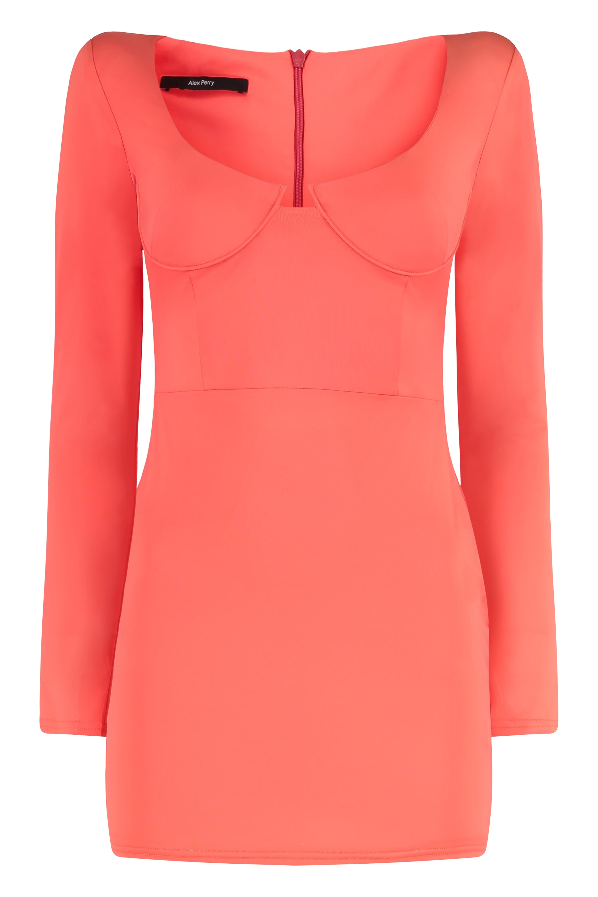 Mini dress in technical fabric