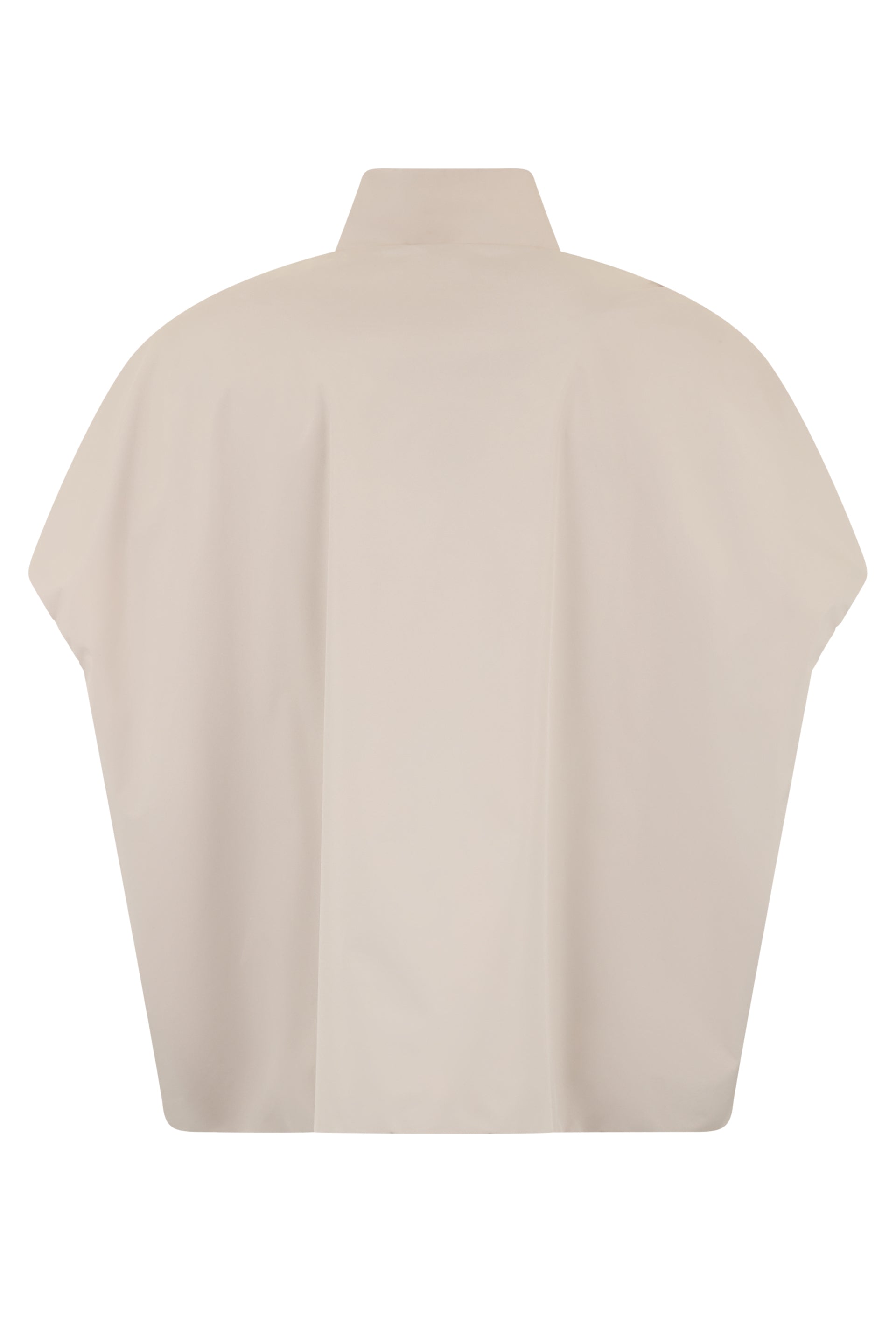 Oversized cape in sand color, light and comfortable.