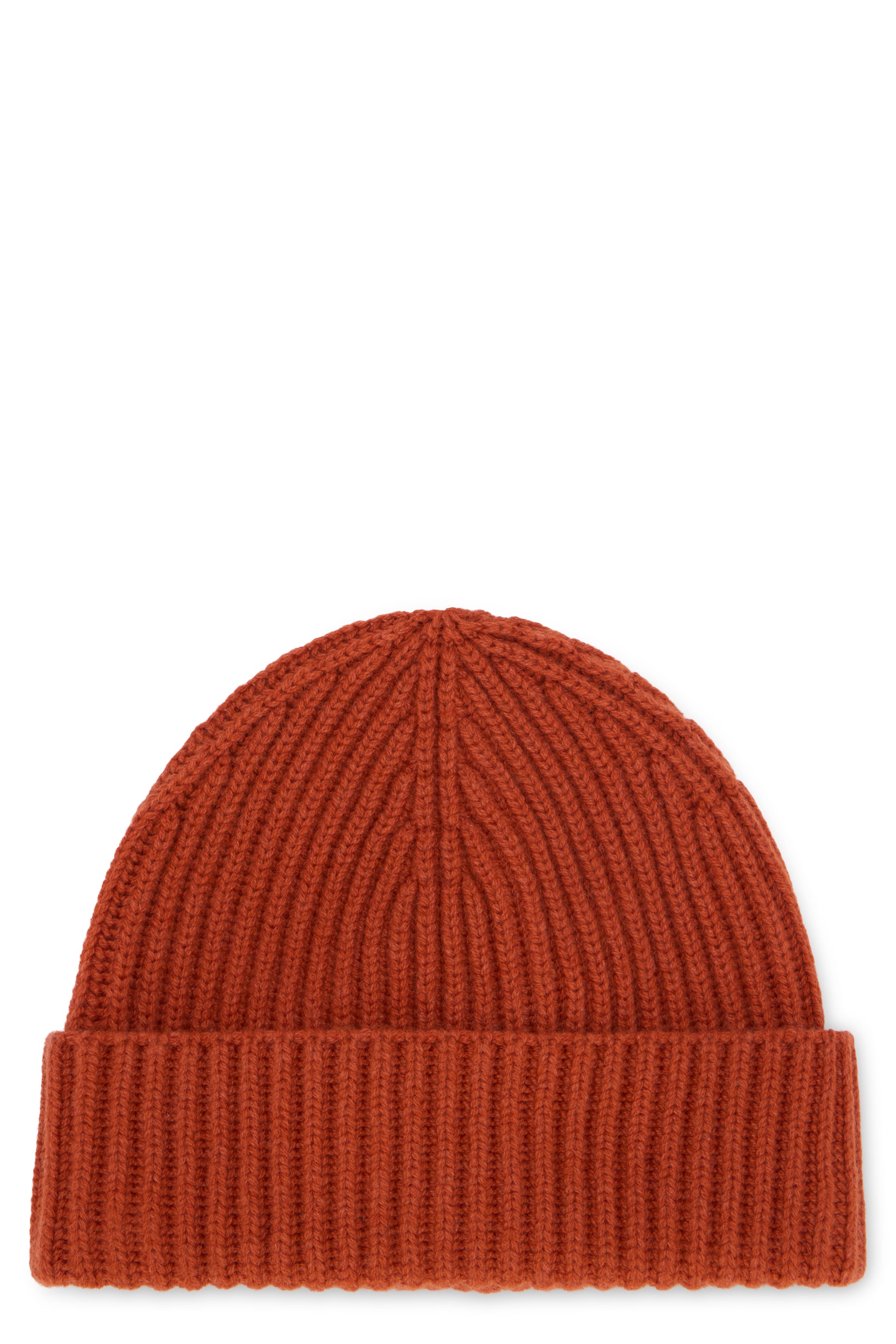 Orange hat with a warm and versatile design.